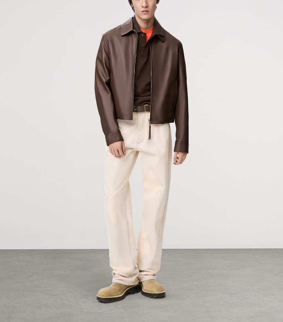 Reversible Leather Jacket TAUPE Image 2