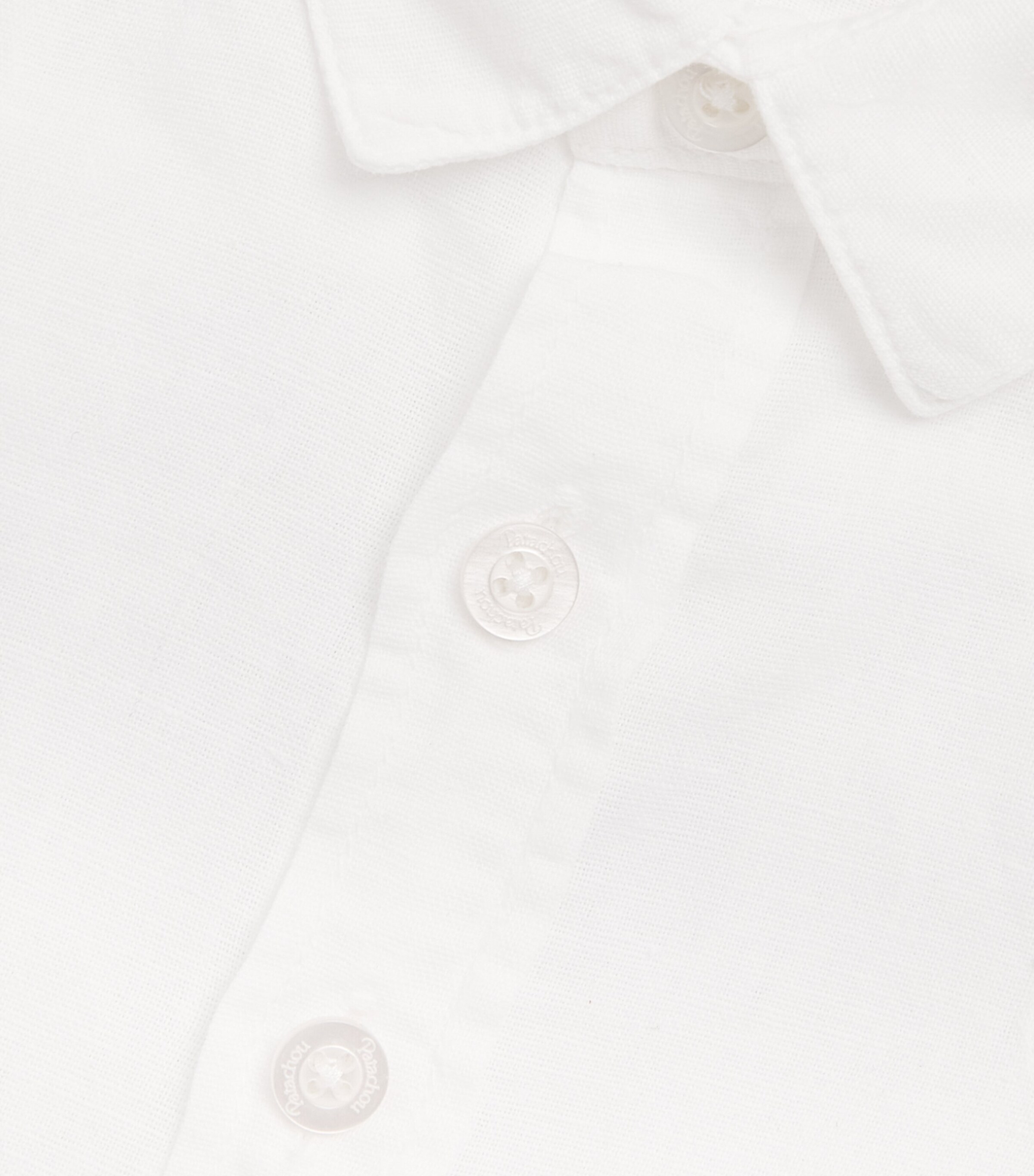 Patachou Linen-Cotton Shirt (6 Months-4 Years) White Image 3