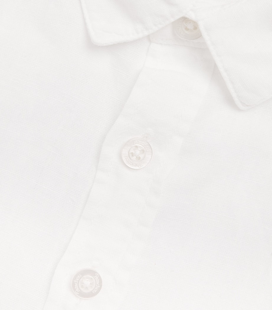 Patachou Linen-Cotton Shirt (6 Months-4 Years) White Image 3