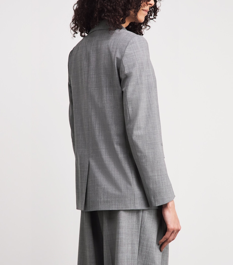 Fabiana Filippi Womens Embellished Wool-Blend Blazer Roccia Melange Image 5