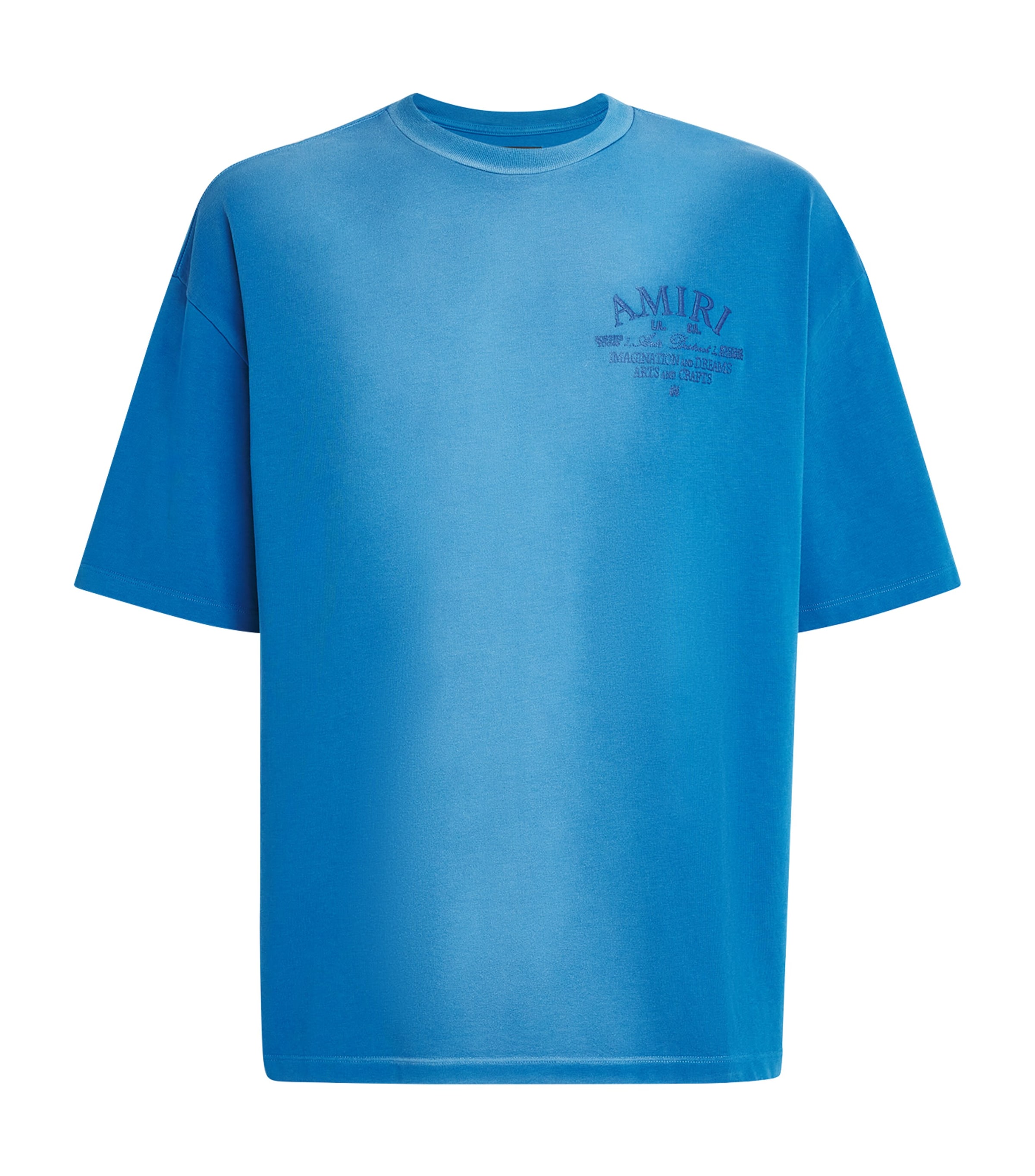 AMIRI Mens Cotton Arts District T-Shirt Sapphire Image 1