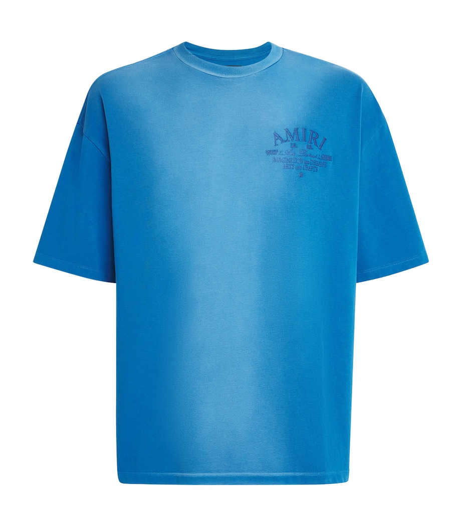 AMIRI Mens Cotton Arts District T-Shirt Sapphire Image 1