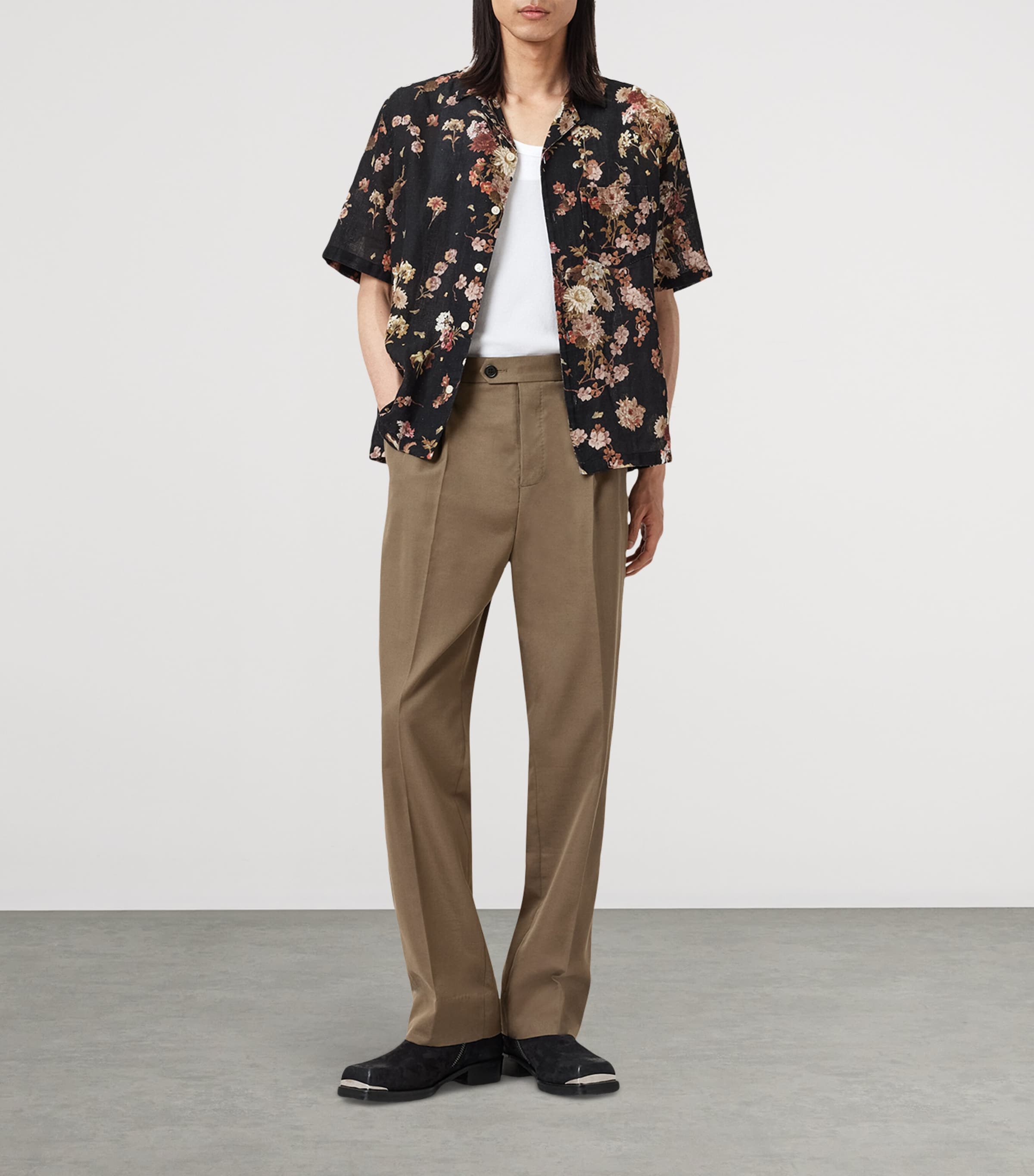 Tallis Straight Tailored Trousers BAKED BROWN Image 7