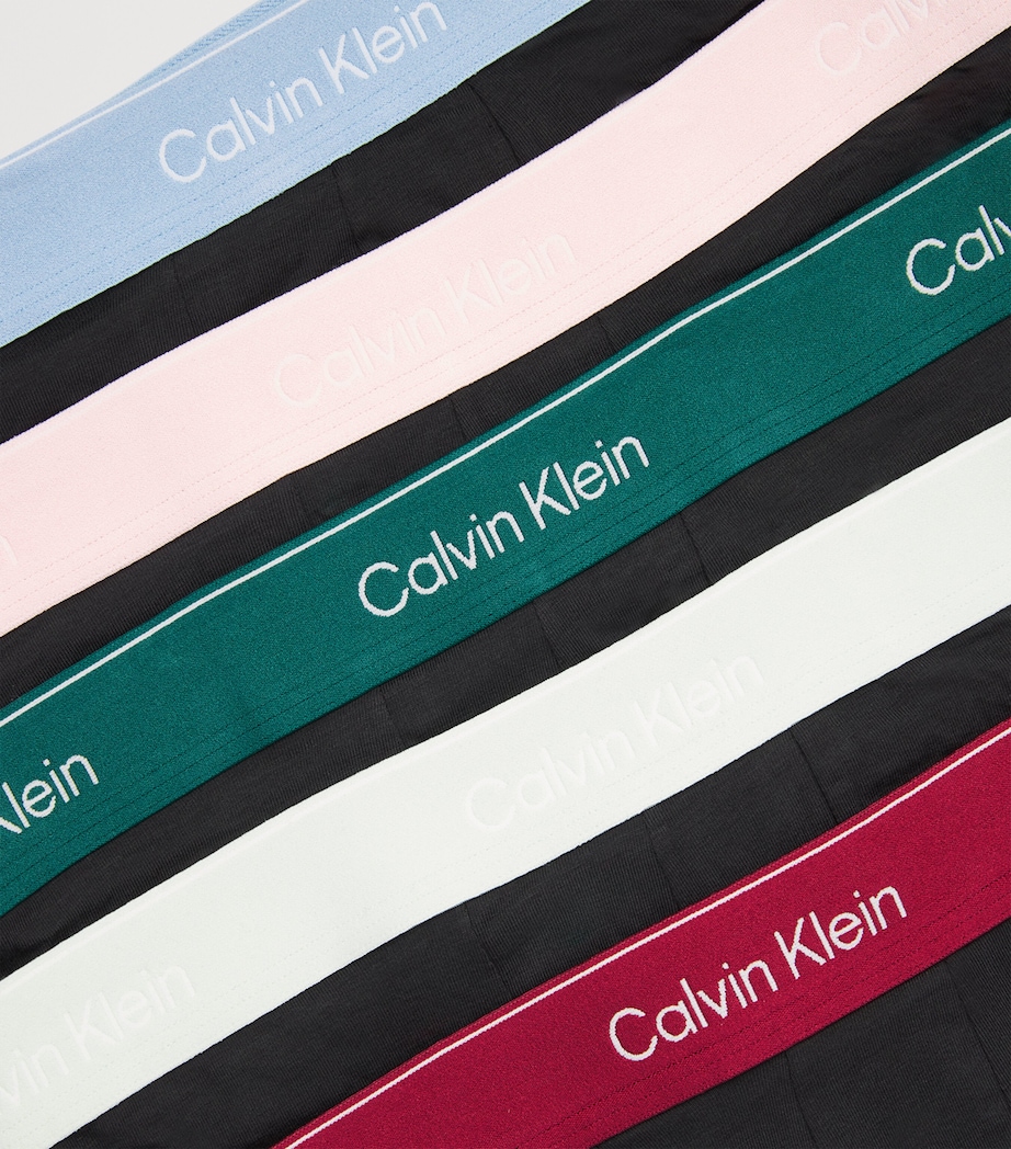 Stretch-Cotton Low-Rise Trunks (Pack of 5) 2WHBLACK Image 5