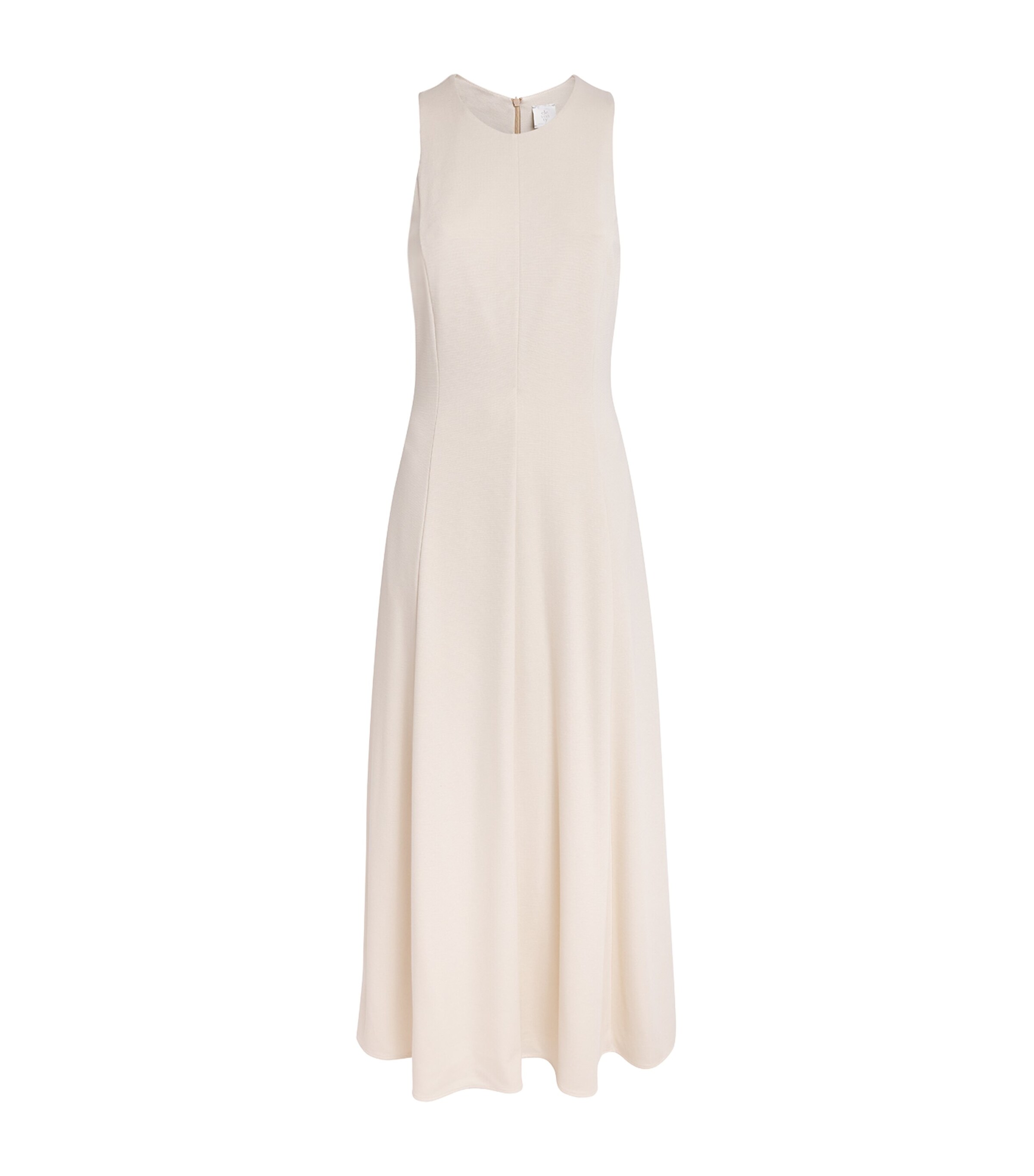Eleventy Zip-up Midi Dress In Nude