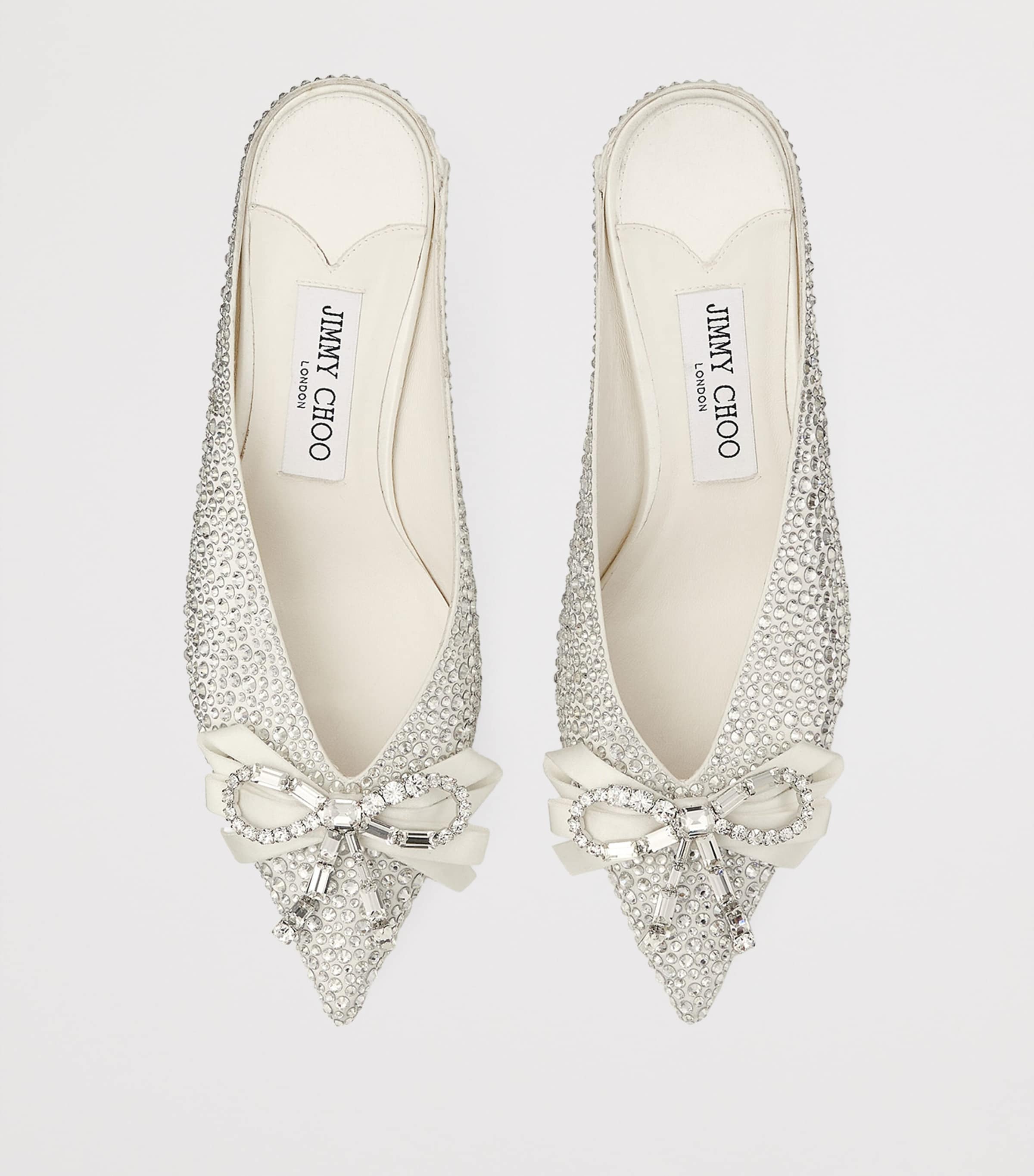 Auria 50 Embellished Mules IVORY/CRYSTAL Image 3