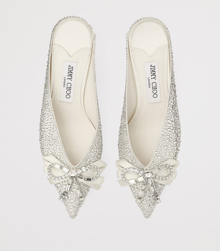 Auria 50 Embellished Mules IVORY/CRYSTAL Image 3