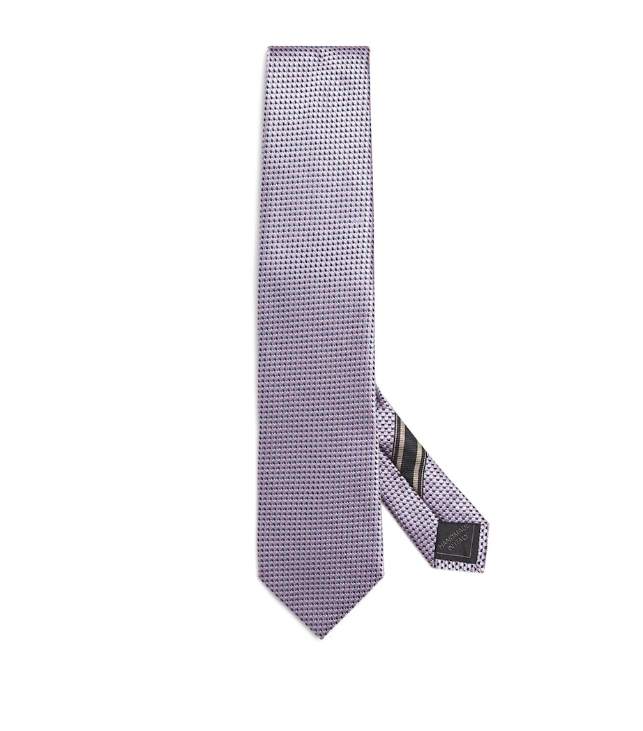Silk Geometric-Jacquard Tie 5848 Image 1