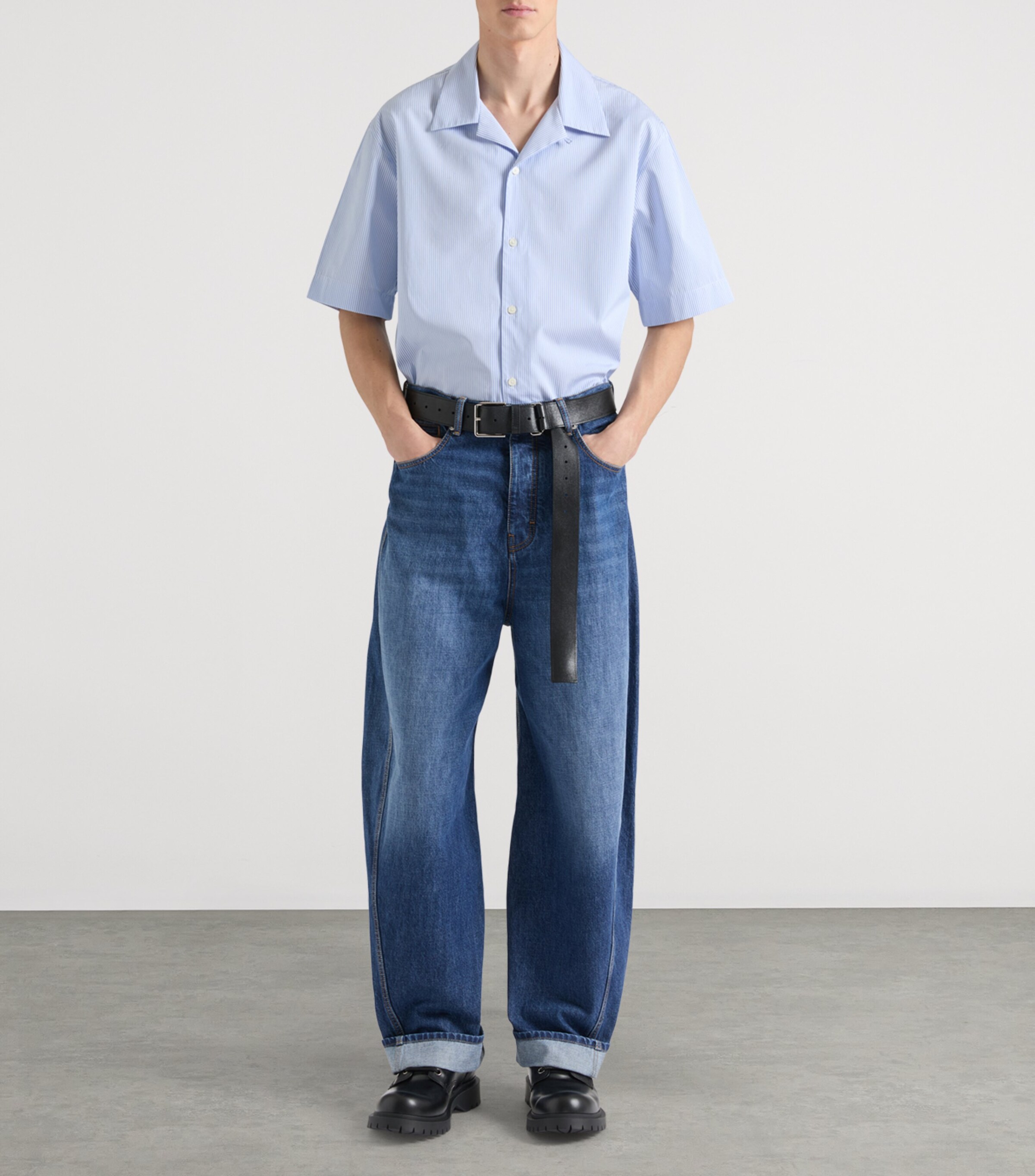 Givenchy Leather Voyou Belt Black Image 2