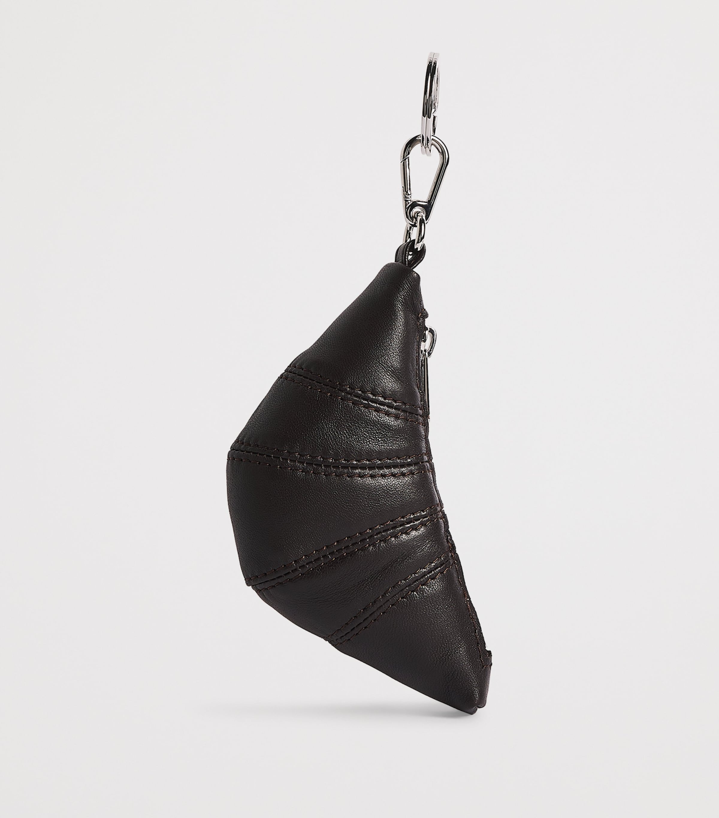 Lemaire Brown Nappa Leather Croissant Keyring | Harrods US