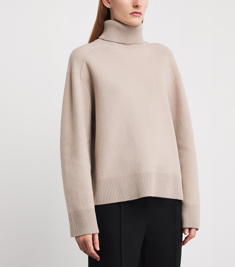 Merino Wool Rollneck Sweater A2048 Image 3