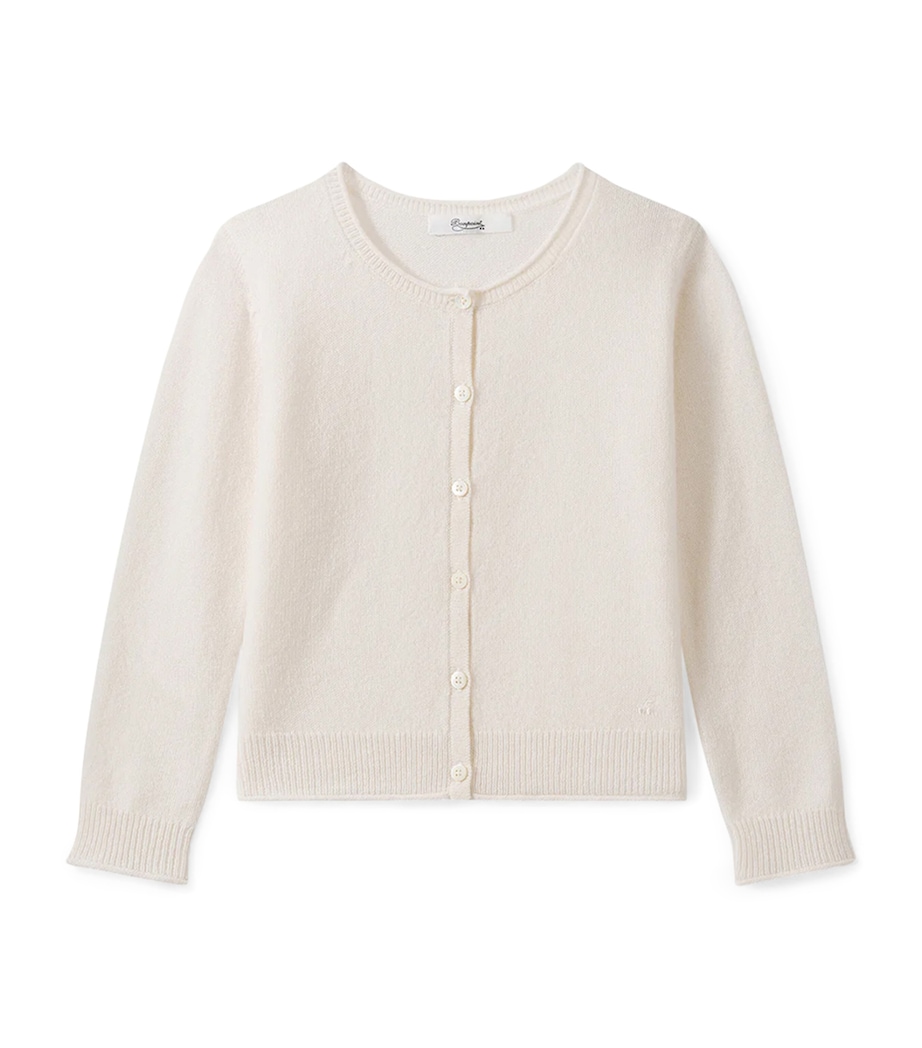 Cashmere Cardigan (10-12 Years) UPB BLANC LAIT Image 1