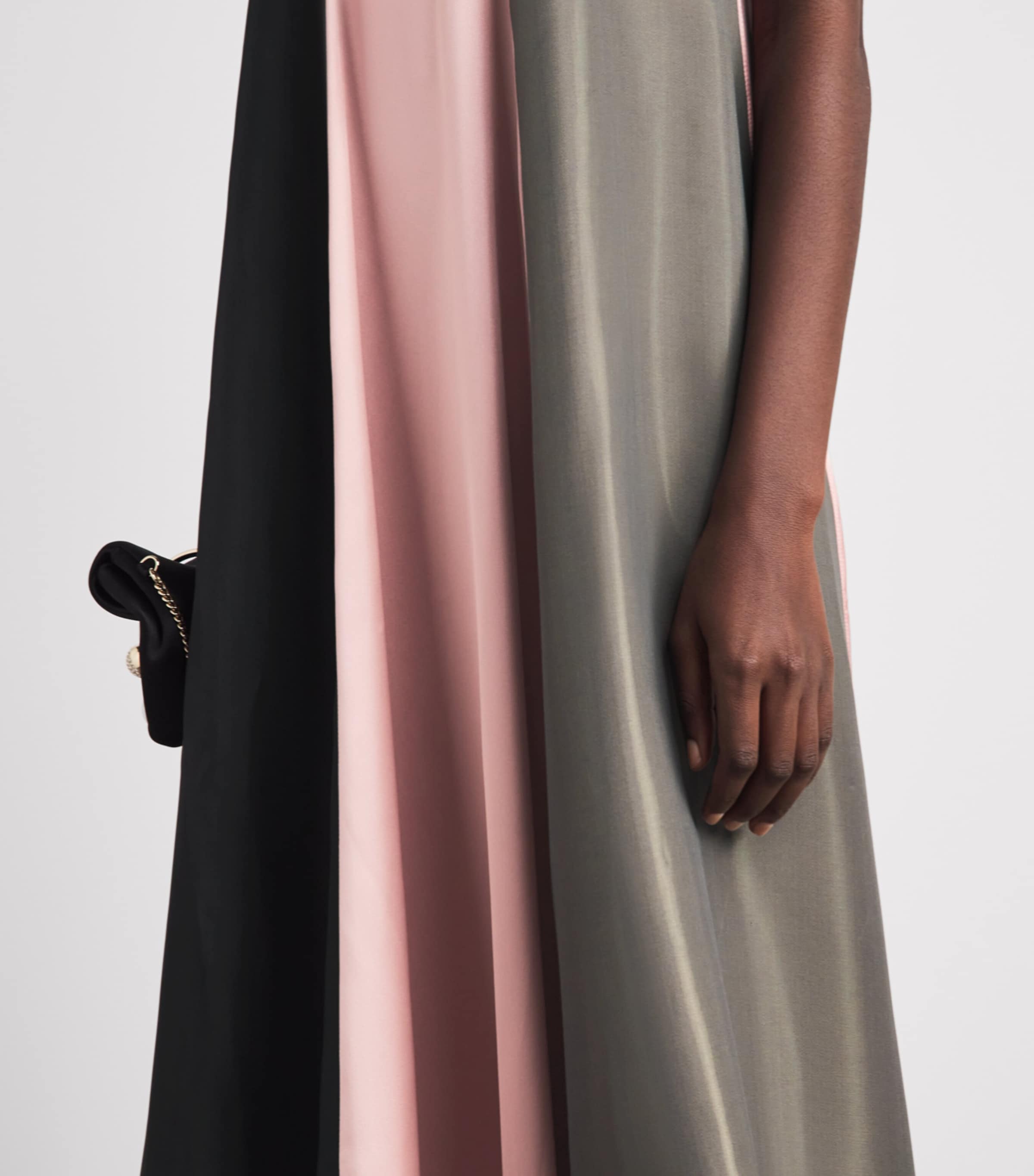 Ziyad Buainain Womens Satin Strapless Gown Image 5