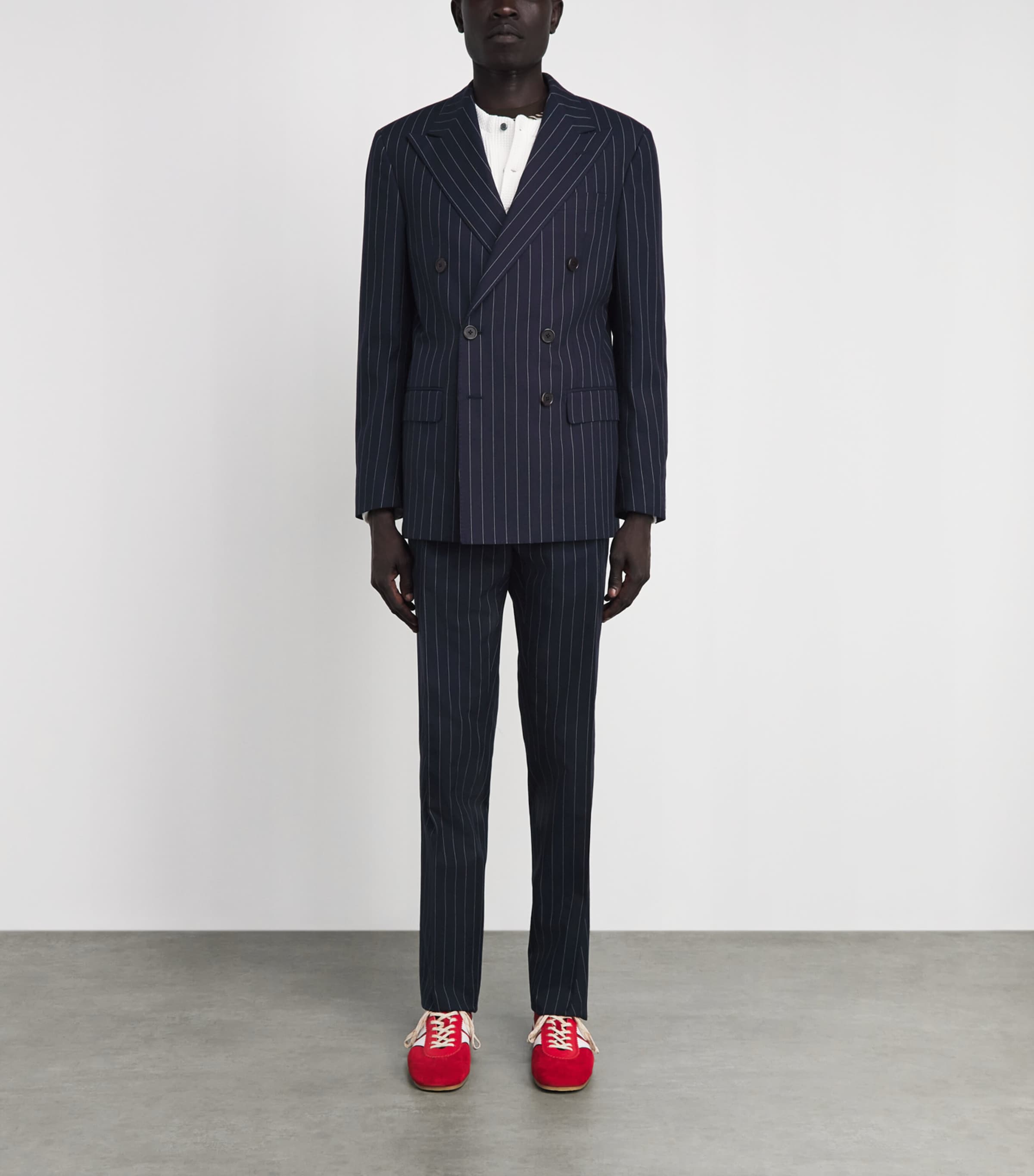 Polo Ralph Lauren Mens Stripe 2-Piece Suit Navy/cream Image 4