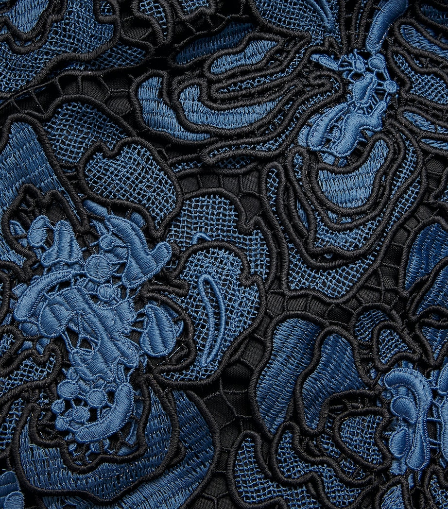 Simkhai Womens Lace Corinna Midi Dress Dark Indigo Multi Image 6