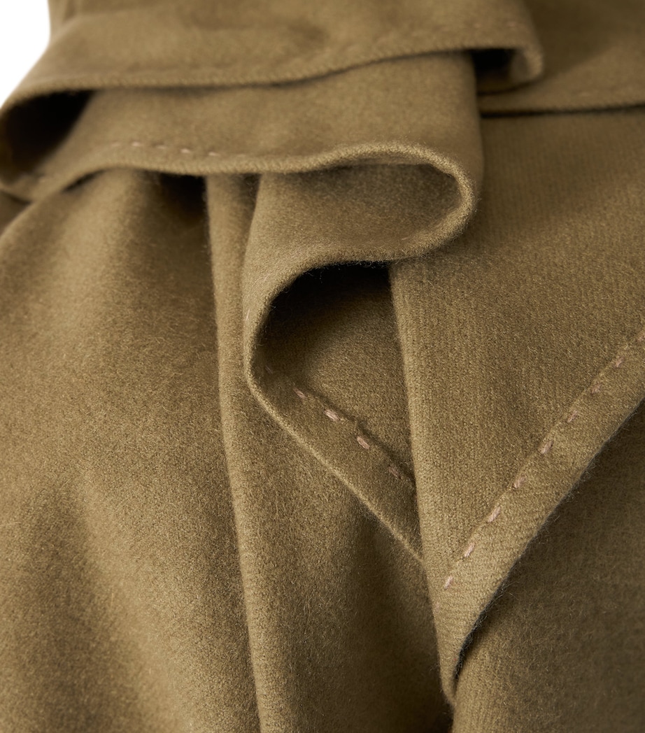 Oyuna Cashmere Suono Throw (200cm x 145cm) Moss W. Taupe Image 5