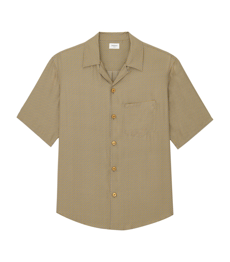 Silk Geometric Shirt 7068 Image 1