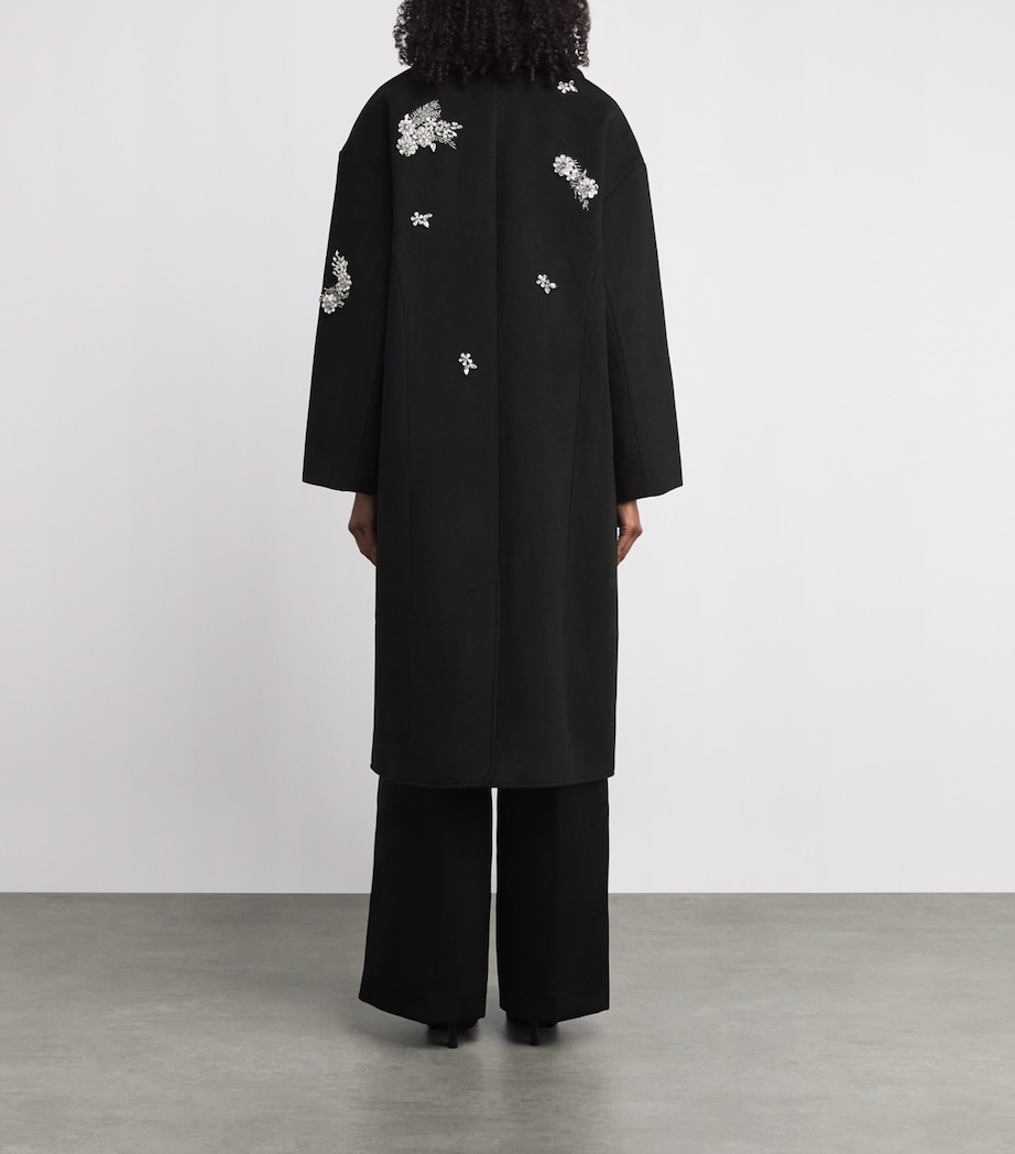 Crystal-Embellished Ivy Gravis Coat BLACK/CLEAR Image 3