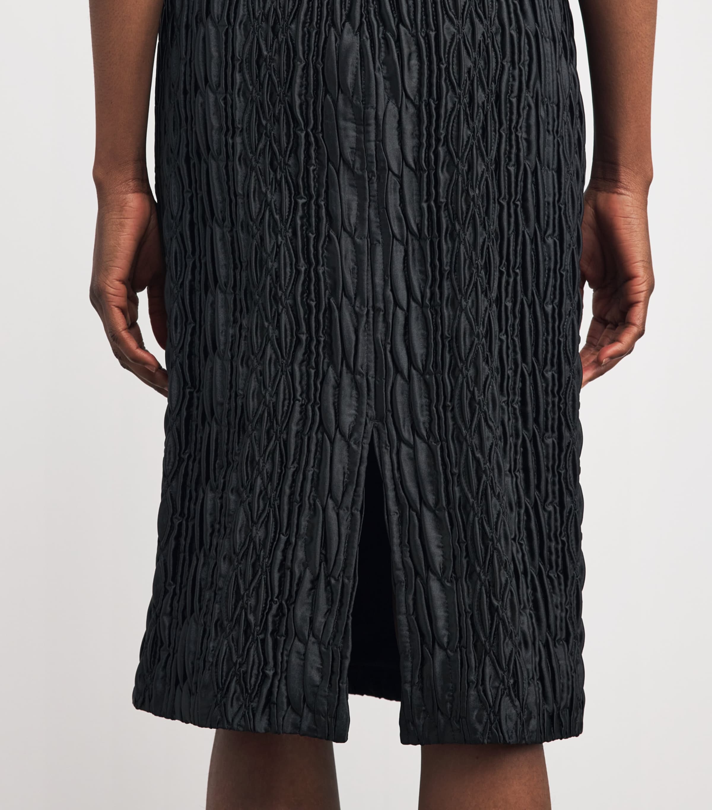 CAMILLA AND MARC Womens Embroidered Elise Midi Dress Dblk Black Image 5