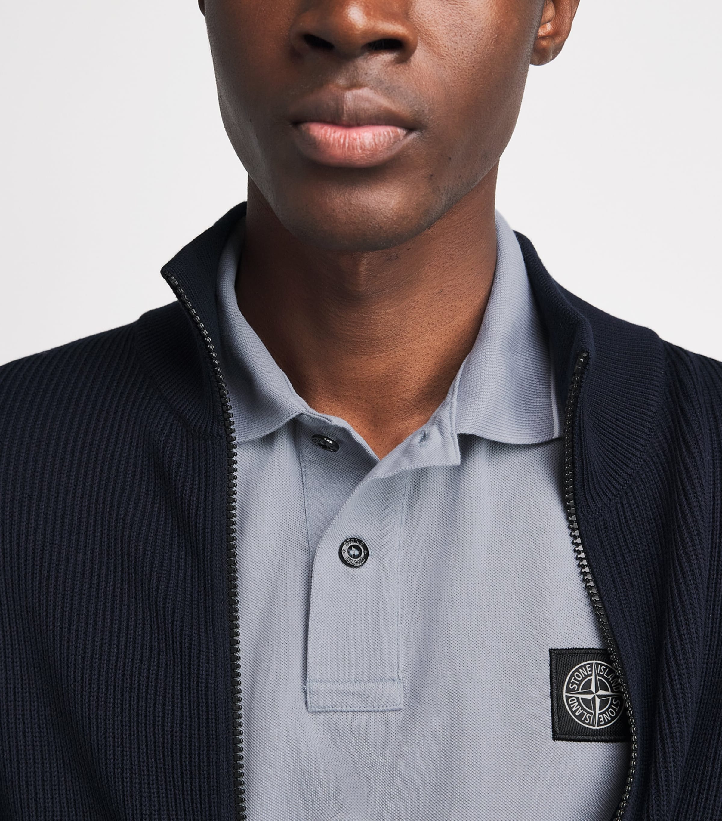 Stone Island Mens Cotton Compass Polo Shirt Image 3
