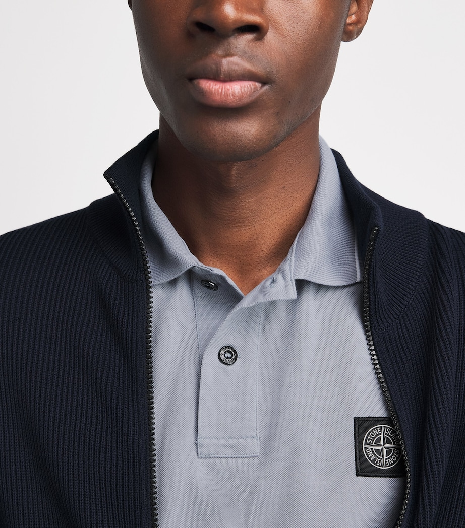 Stone Island Mens Cotton Compass Polo Shirt Image 3