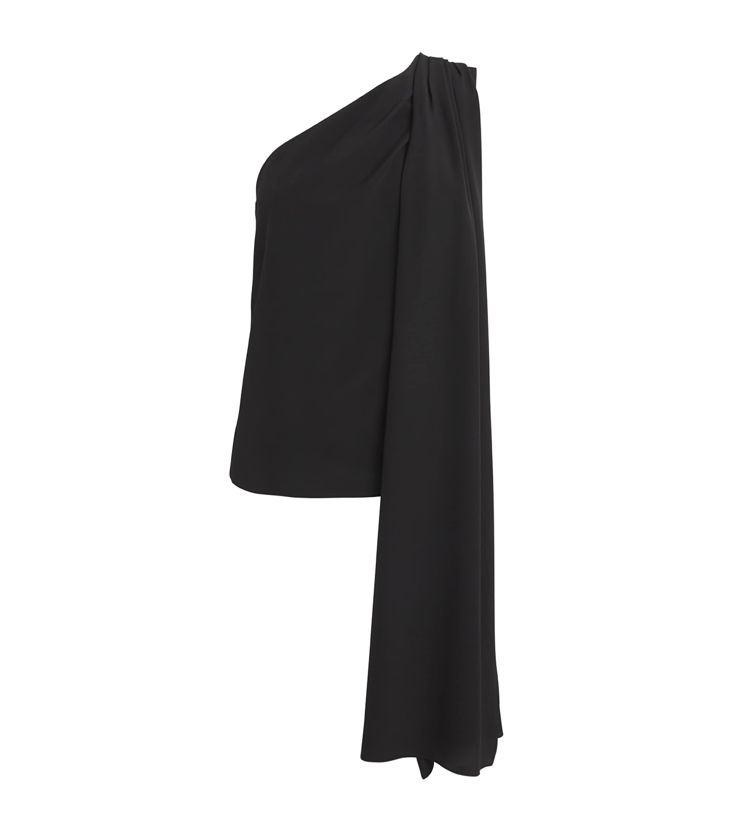 Emilia Wickstead Silk Draped Rosie Blouse In Black