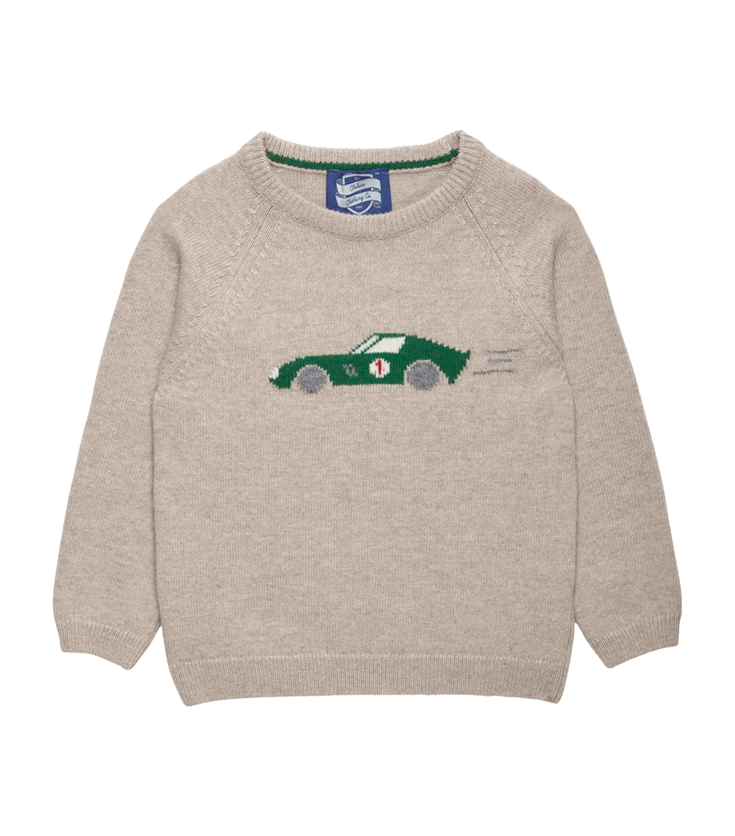 Shop Trotters Sebastian Car Sweater In Neutral