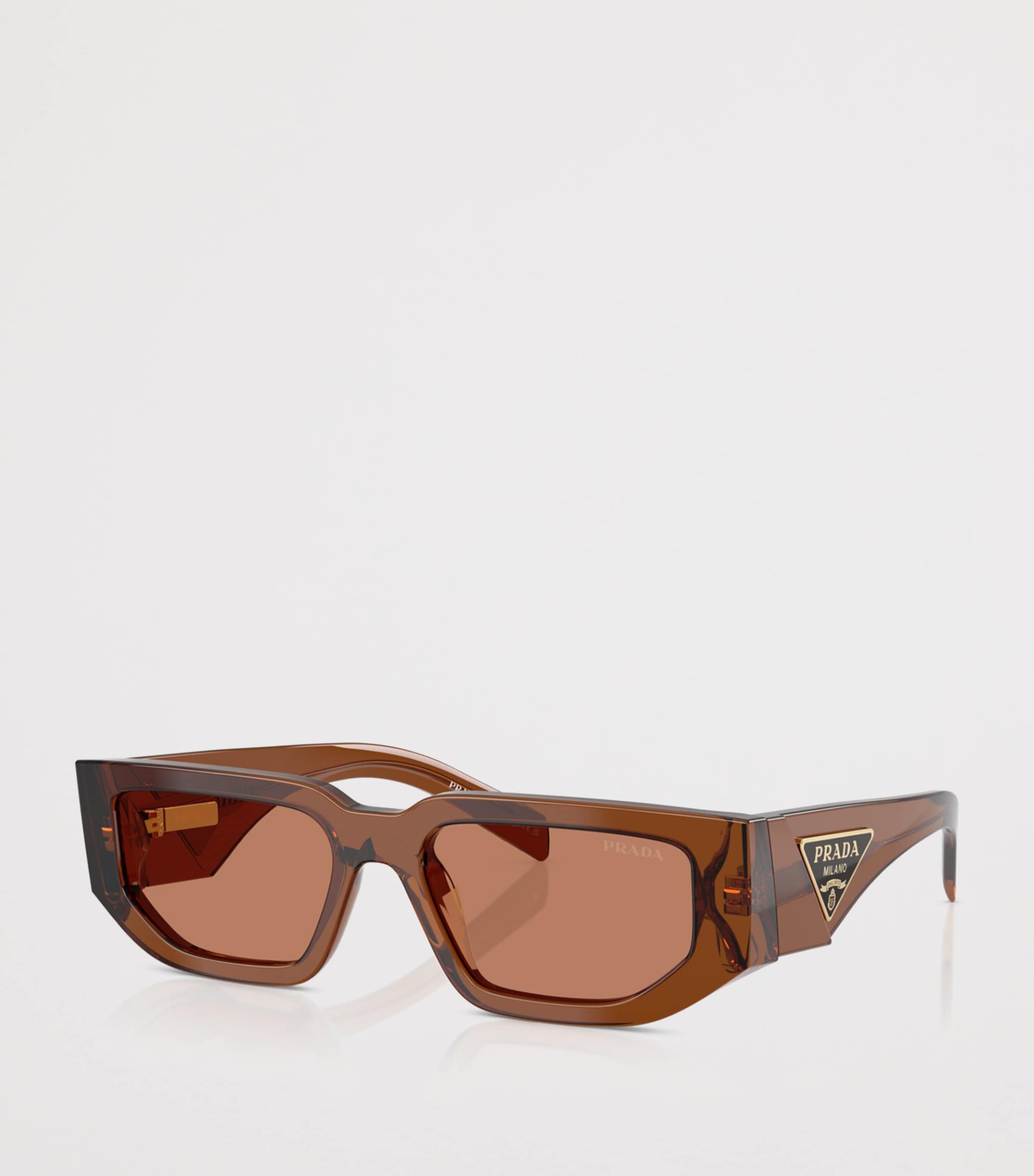 Prada Rectangle Sunglasses Brown Image 2
