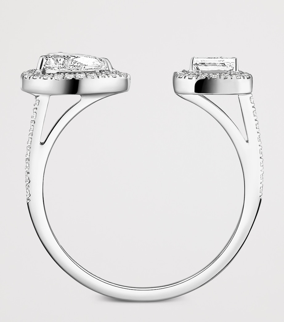 Messika My Twin White Gold and Diamond Toi et Moi Ring White Gold Image 3