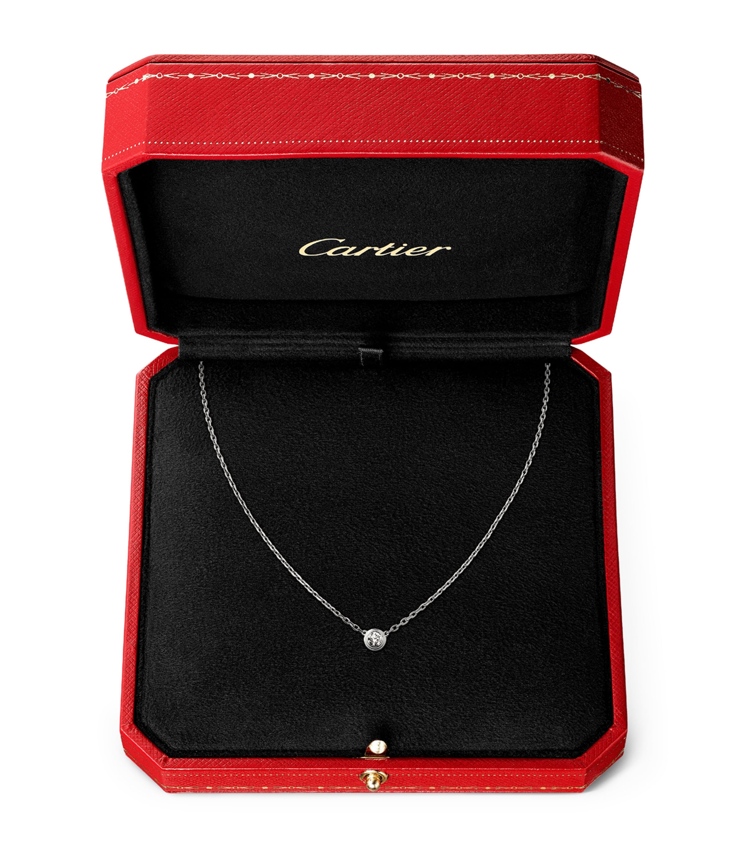 Cartier Small White Gold and Diamond Cartier d'Amour Necklace White Gold Image 3