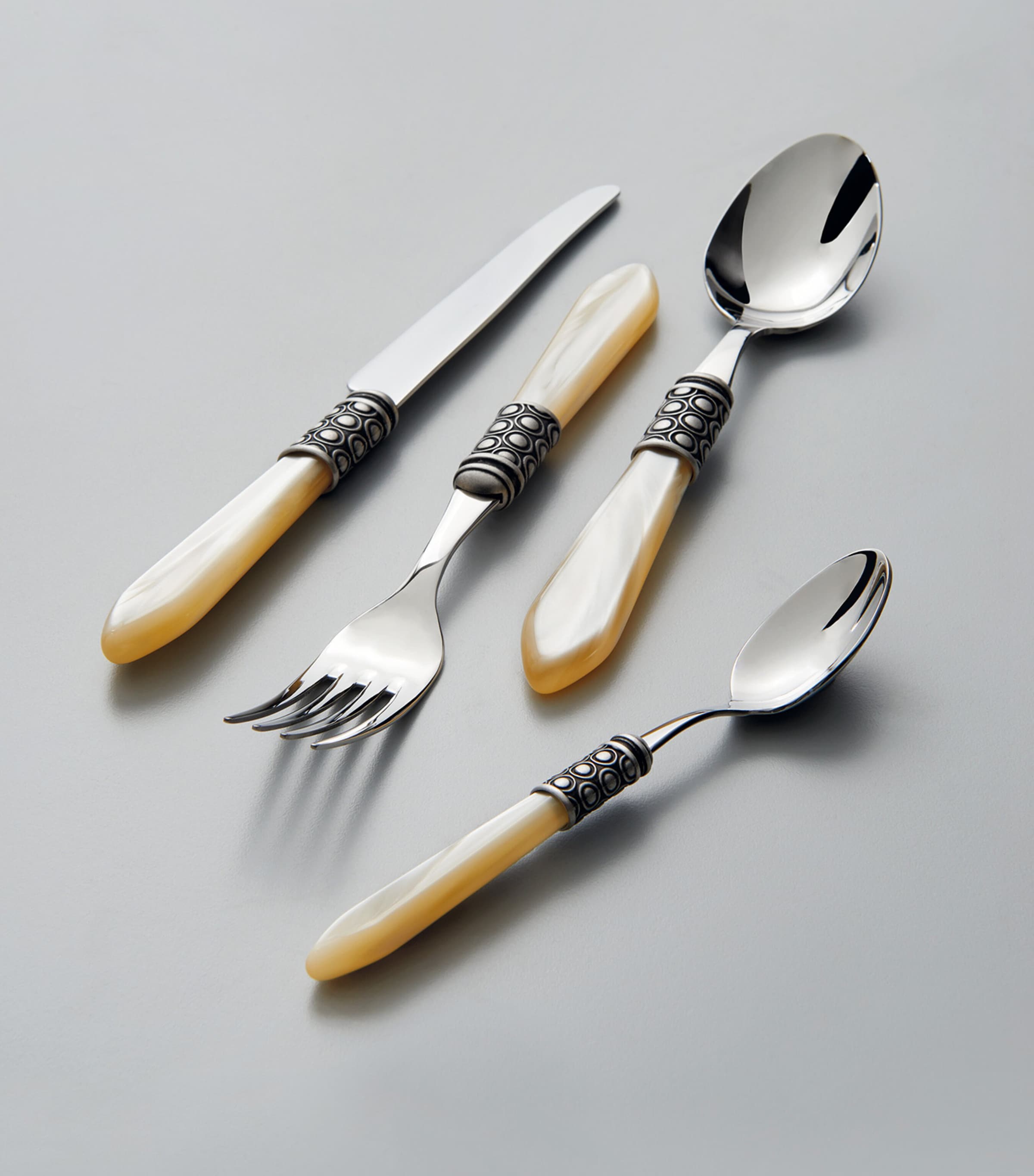 Optical Stainless Steel 24-Piece Cutlery Set SILVER Image 3