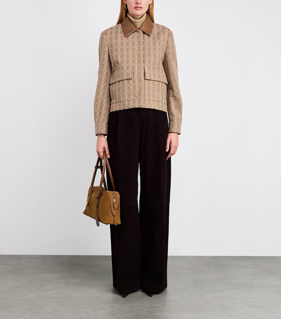 Cotton Monogram Jacket CAMEL Image 2