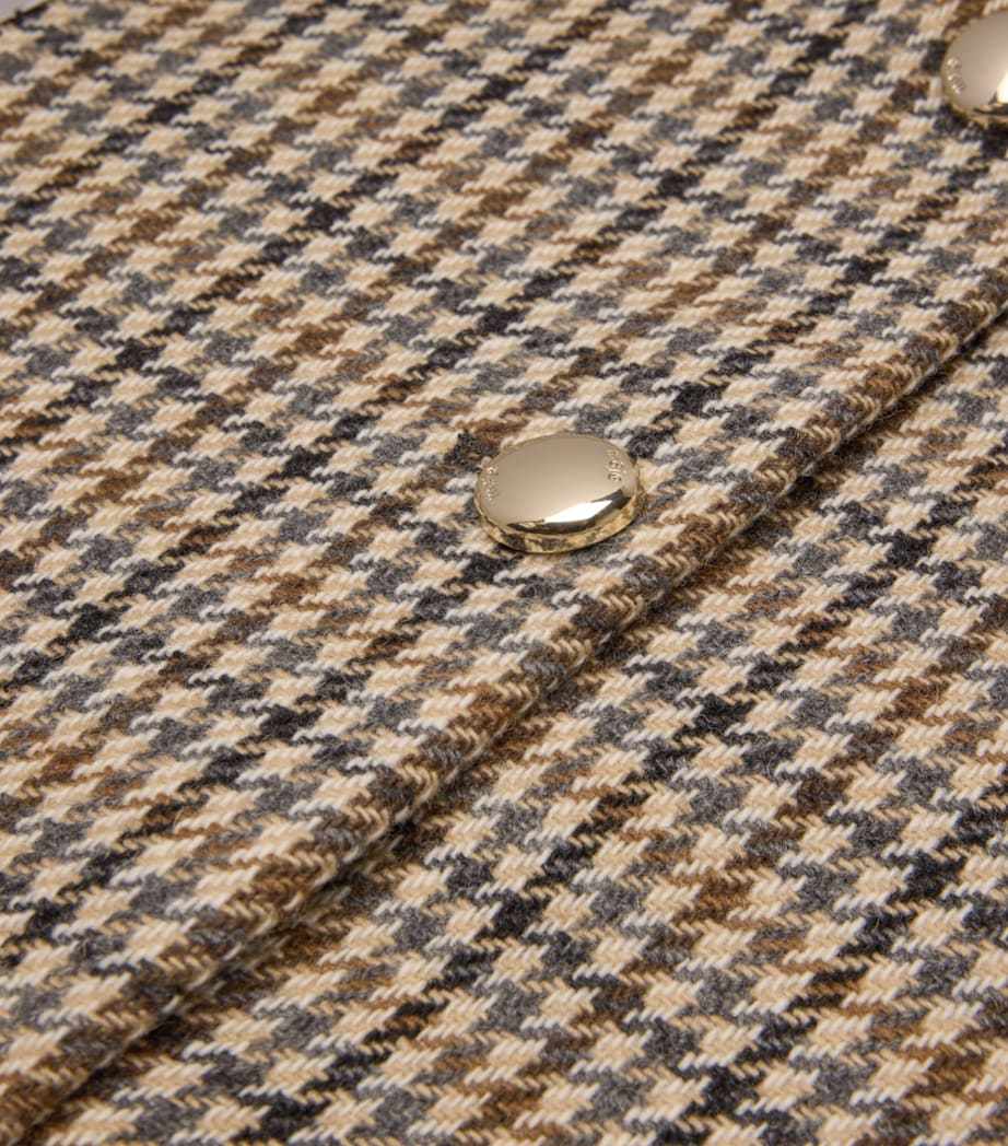 Wool-Blend Check Jacket BEIGE Image 2