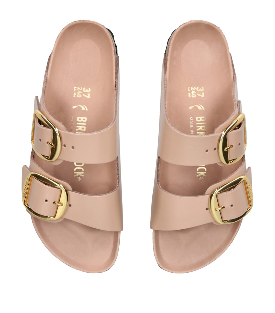 Birkenstock Leather Arizona Big Buckle Sandals Pale Pink Image 4