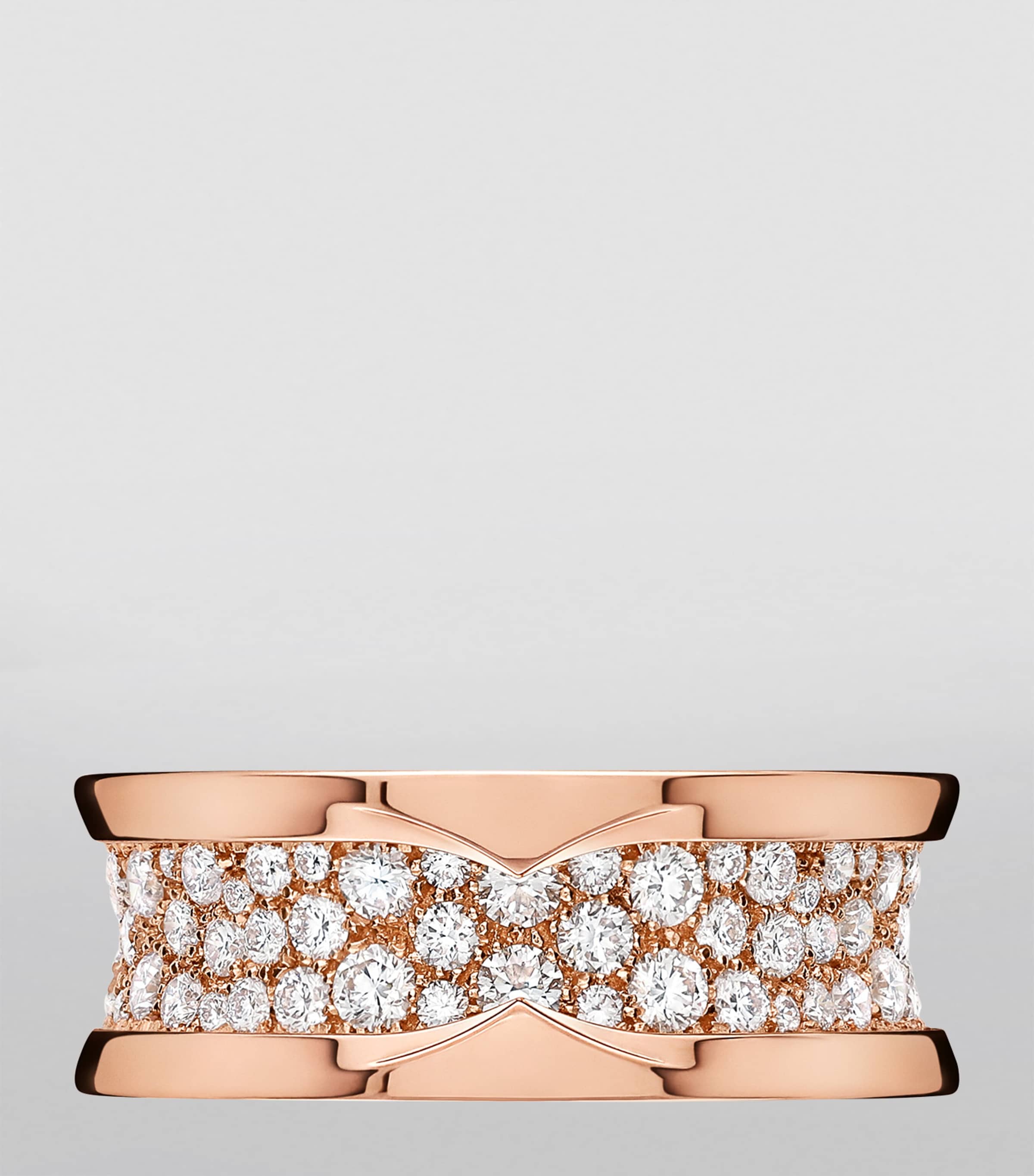 Rose Gold and Diamond B.zero1 Ring ROSE GOLD Image 2