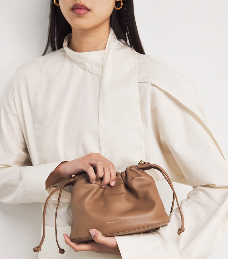 Leather Charlotte Clutch Bag CLAY Image 2