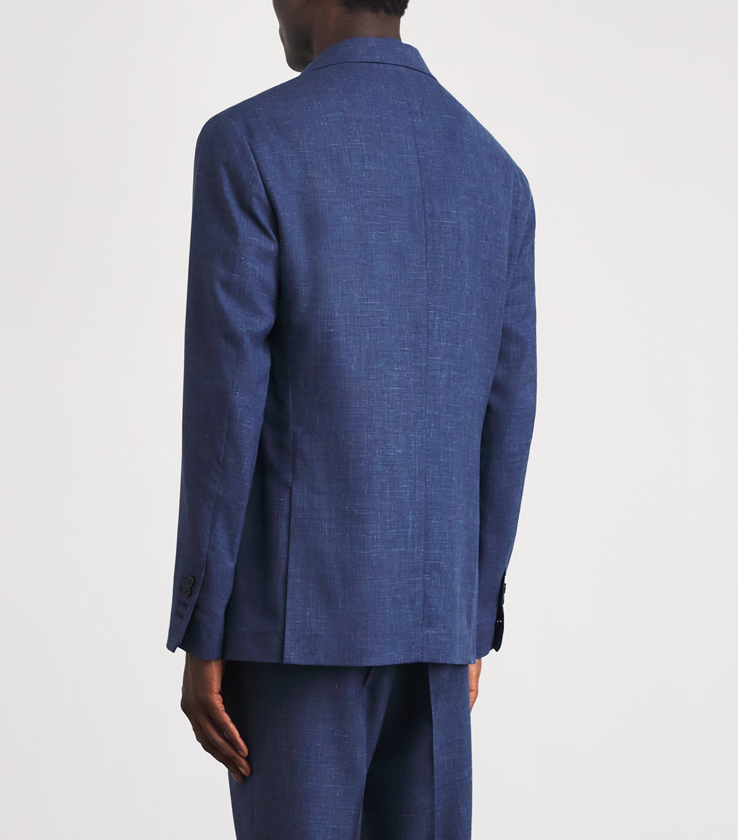 Wool-Silk-Linen Blazer 0007 OCEAN Image 5