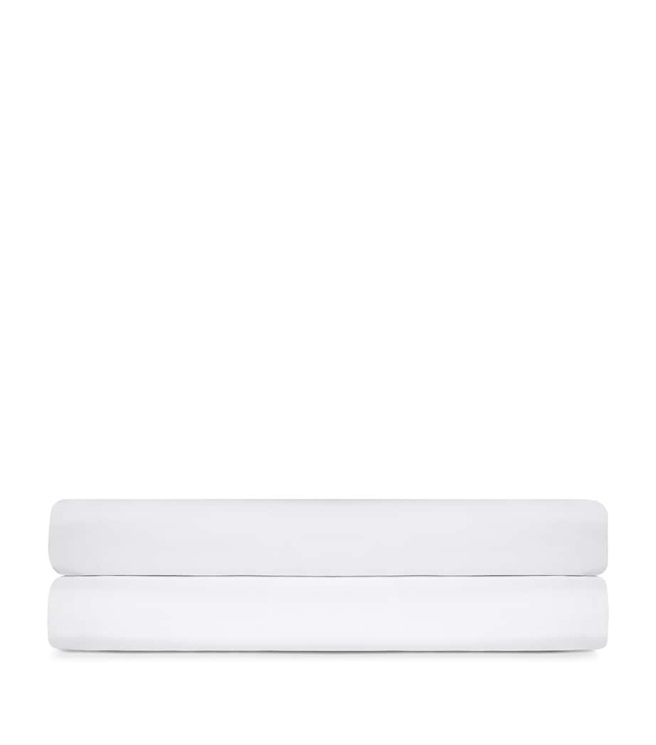 Langdon Super King Fitted Sheet (180cm x 200cm) WHITE Image 2