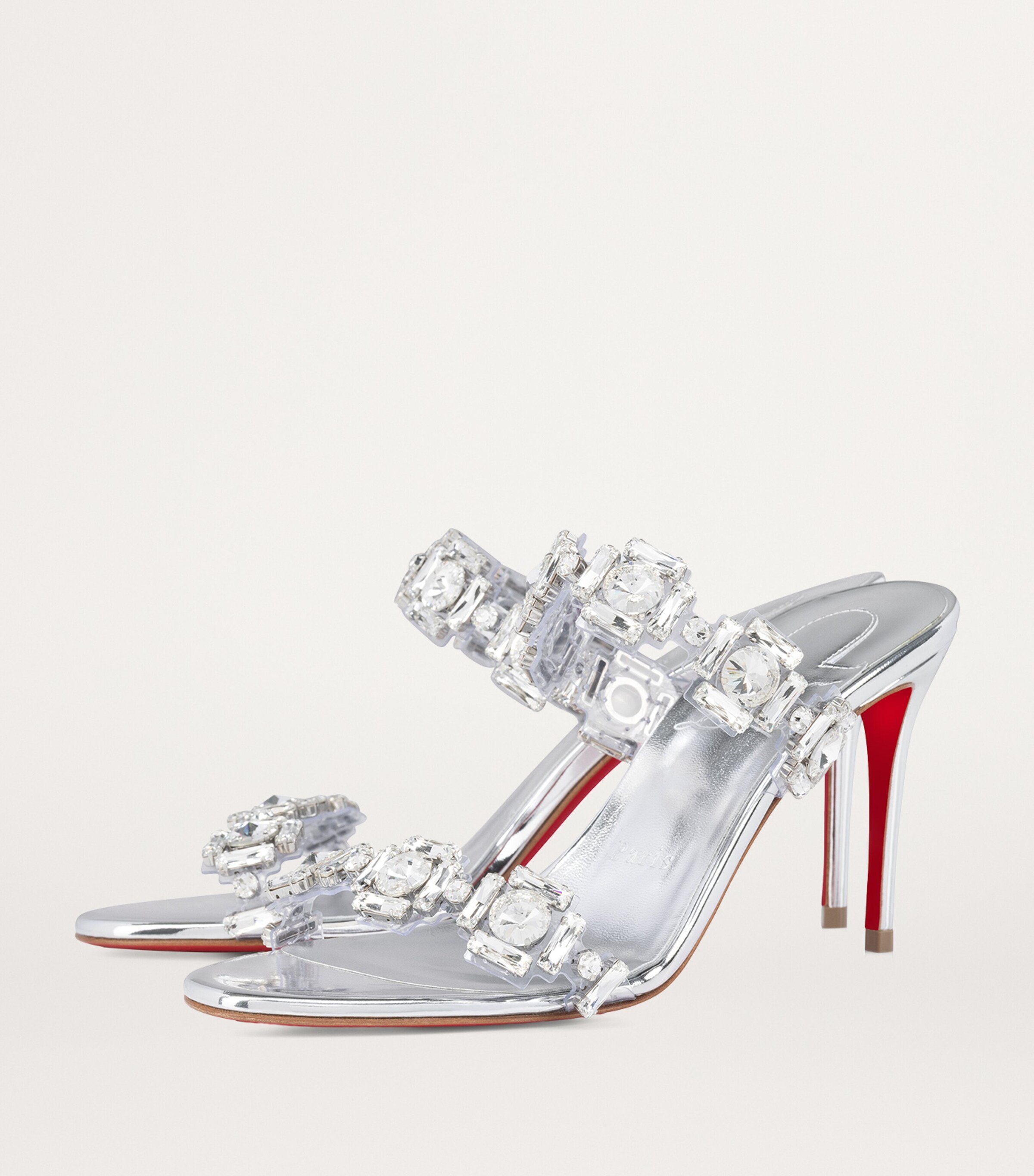 Christian Louboutin Just Jewel Embellished Mules 85 | Harrods UK