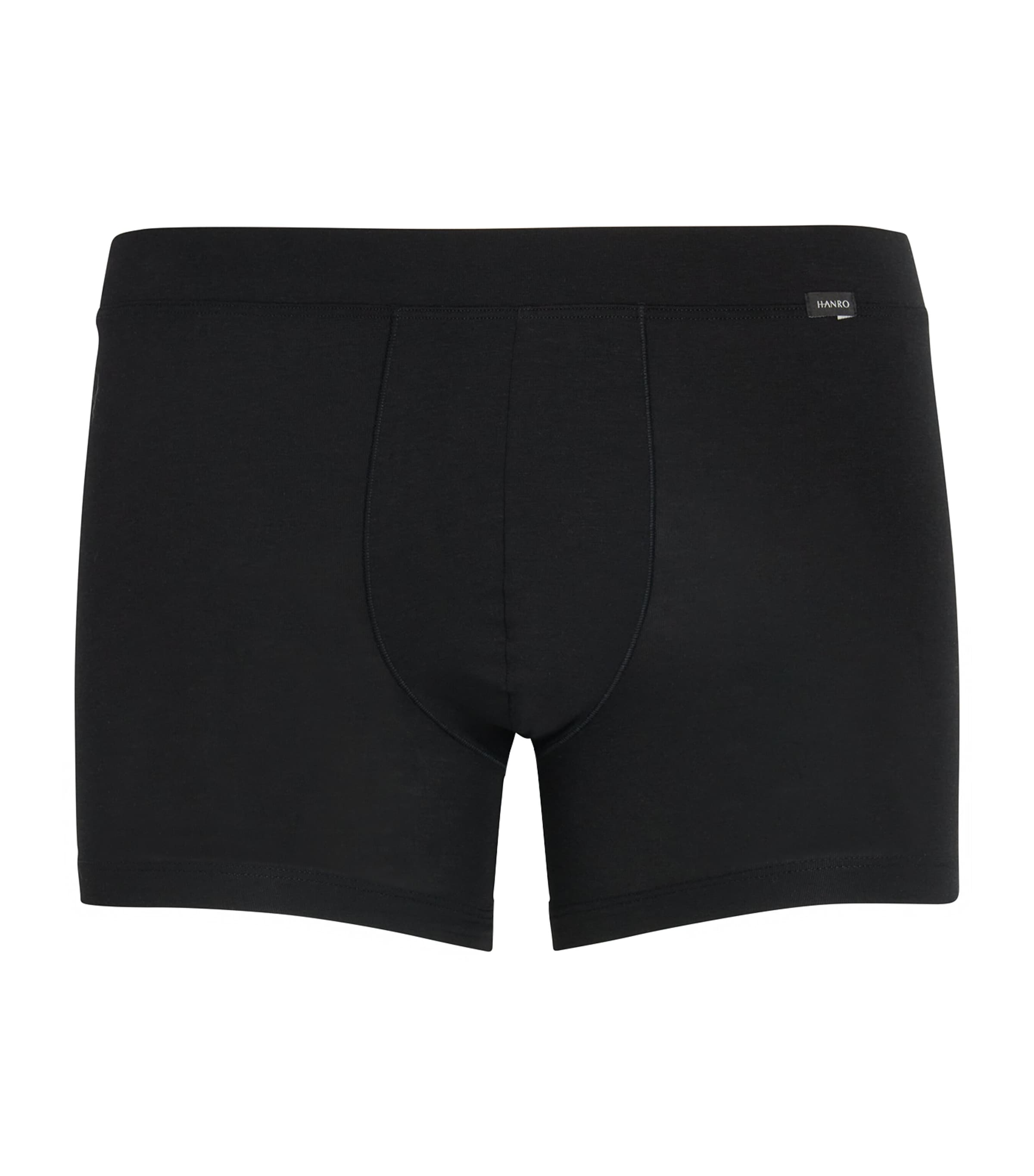 Hanro Natural Function Tencel And Cotton Boxer Brief In Black