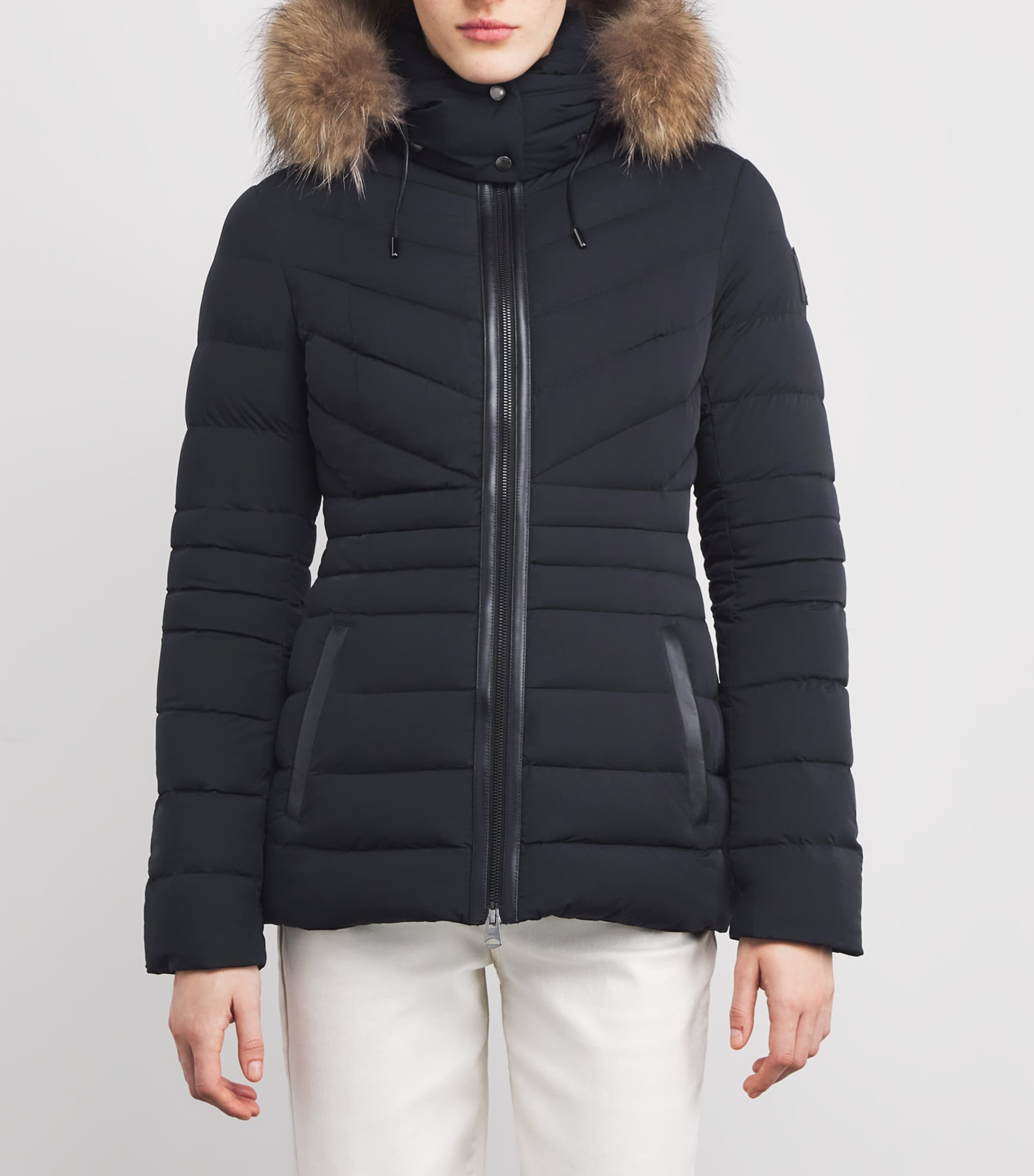Down-Padded Patsy-F Quilted Jacket BLACK Image 3