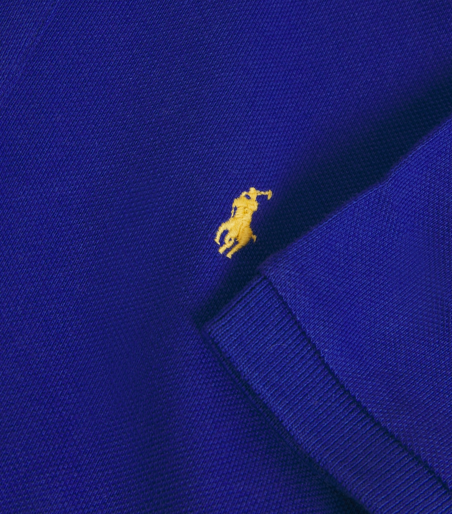 Cotton Polo Shirt (6-14 Years) BLUE Image 3