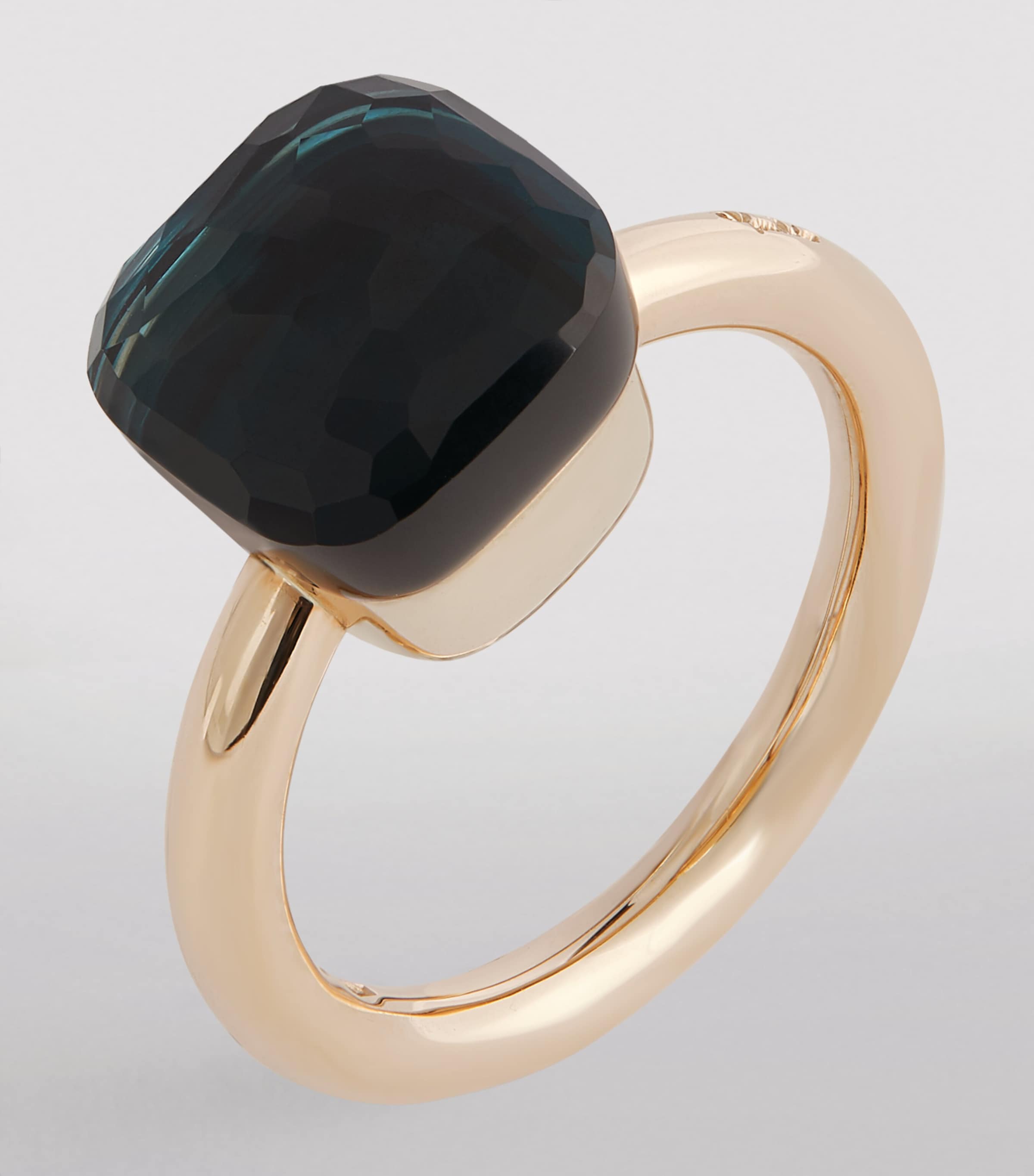 Mixed Gold and Blue London Topaz Nudo Classic Ring 000TL Image 2
