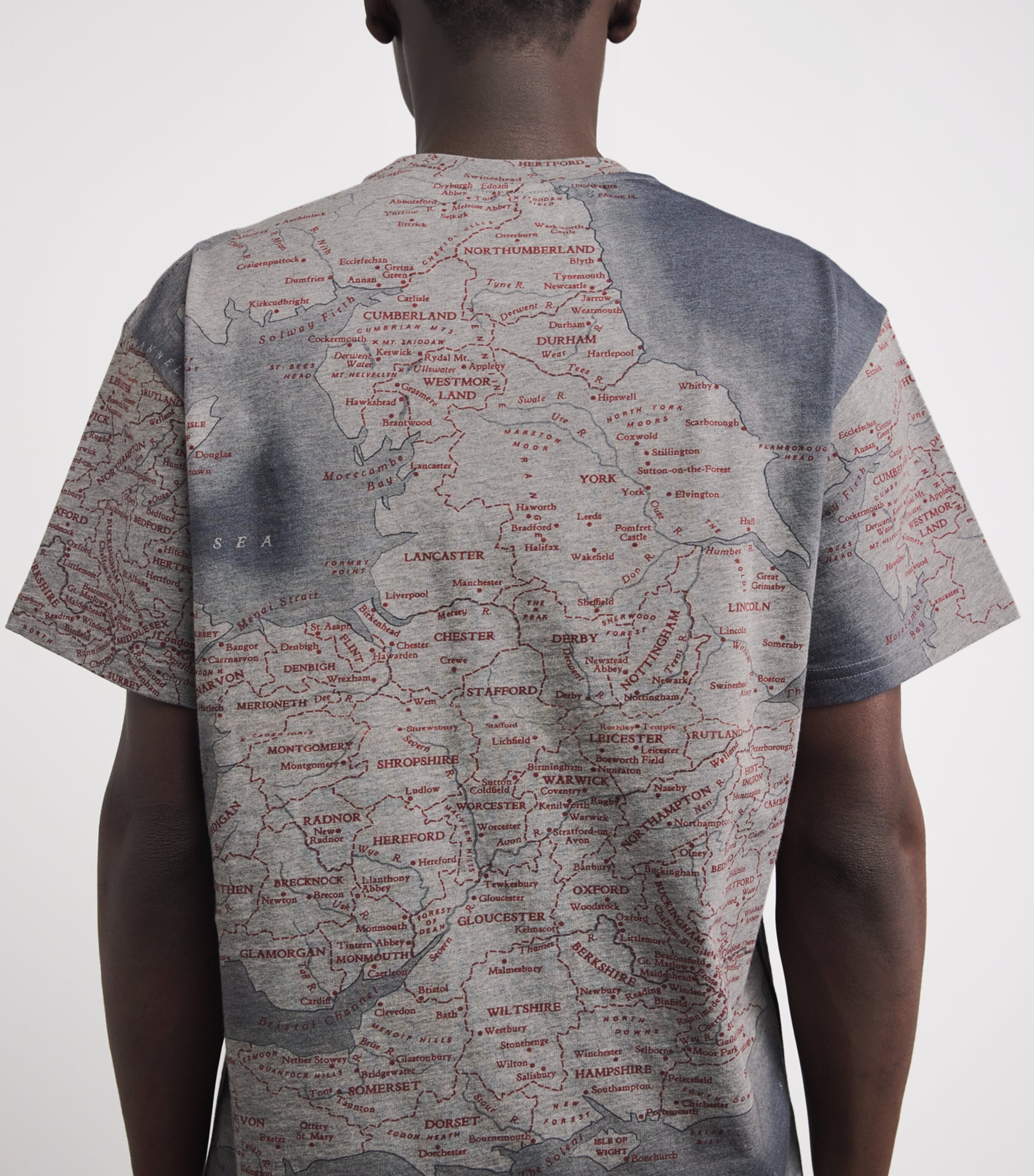Vivienne Westwood Mens Organic Cotton Horses T-Shirt Grey Melange Image 3