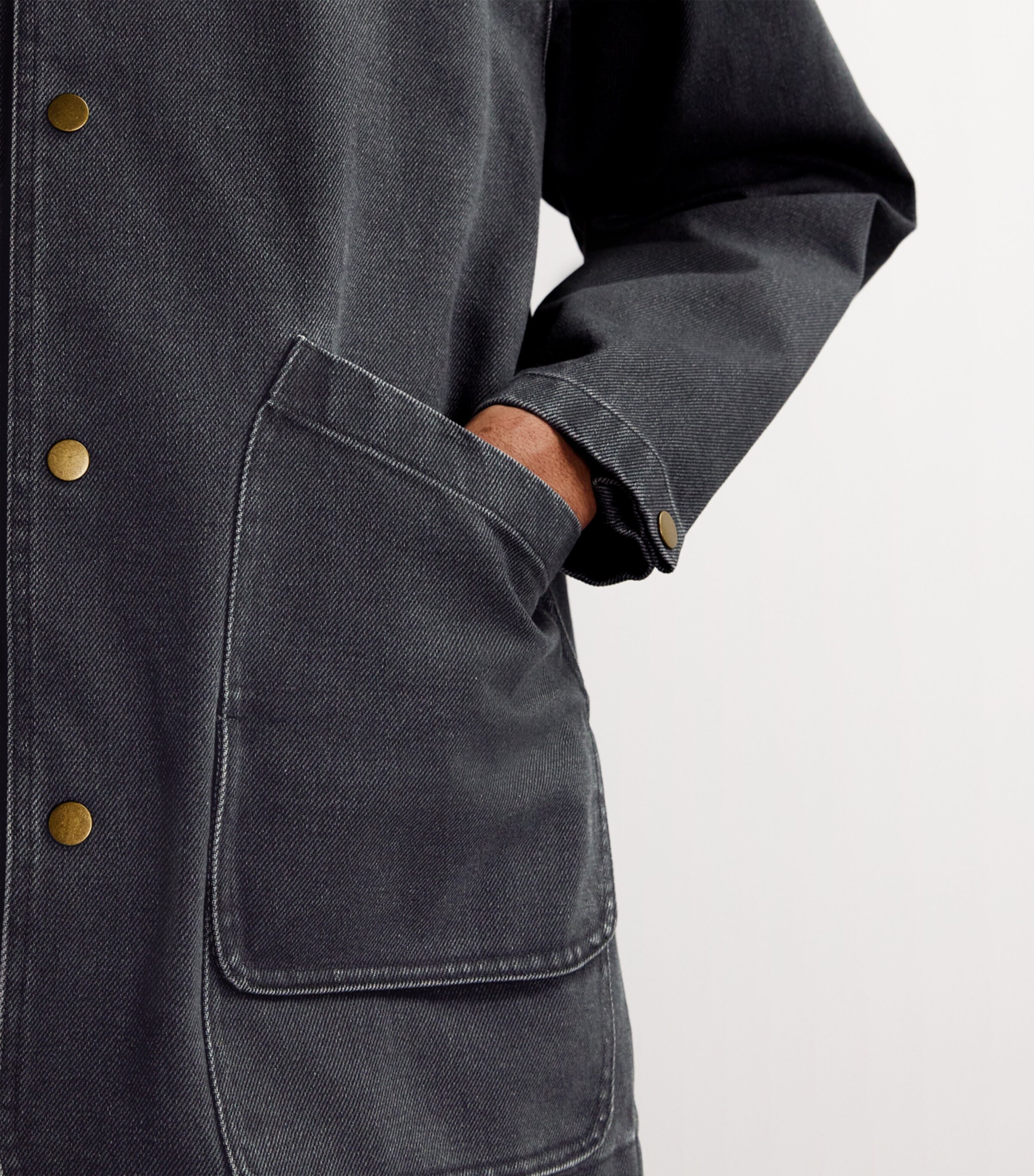 Le 17 Septembre Mens Denim Work Jacket Navy Image 6