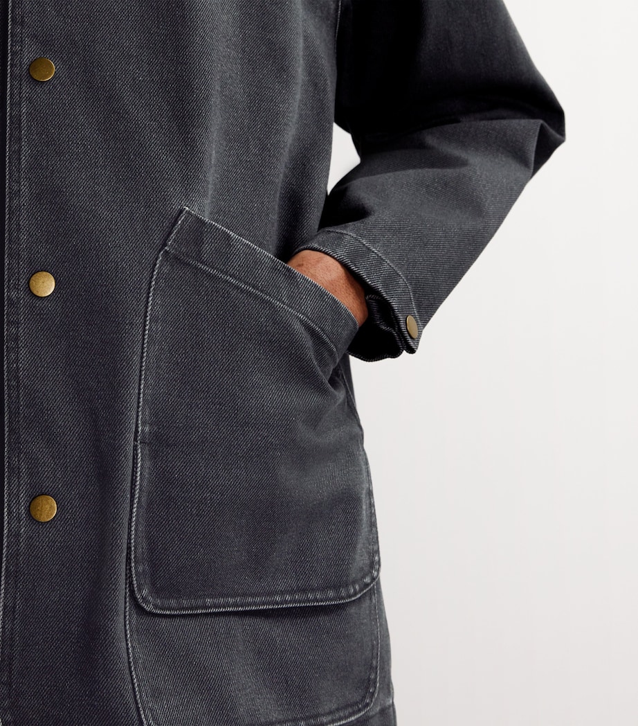 Le 17 Septembre Mens Denim Work Jacket Navy Image 6