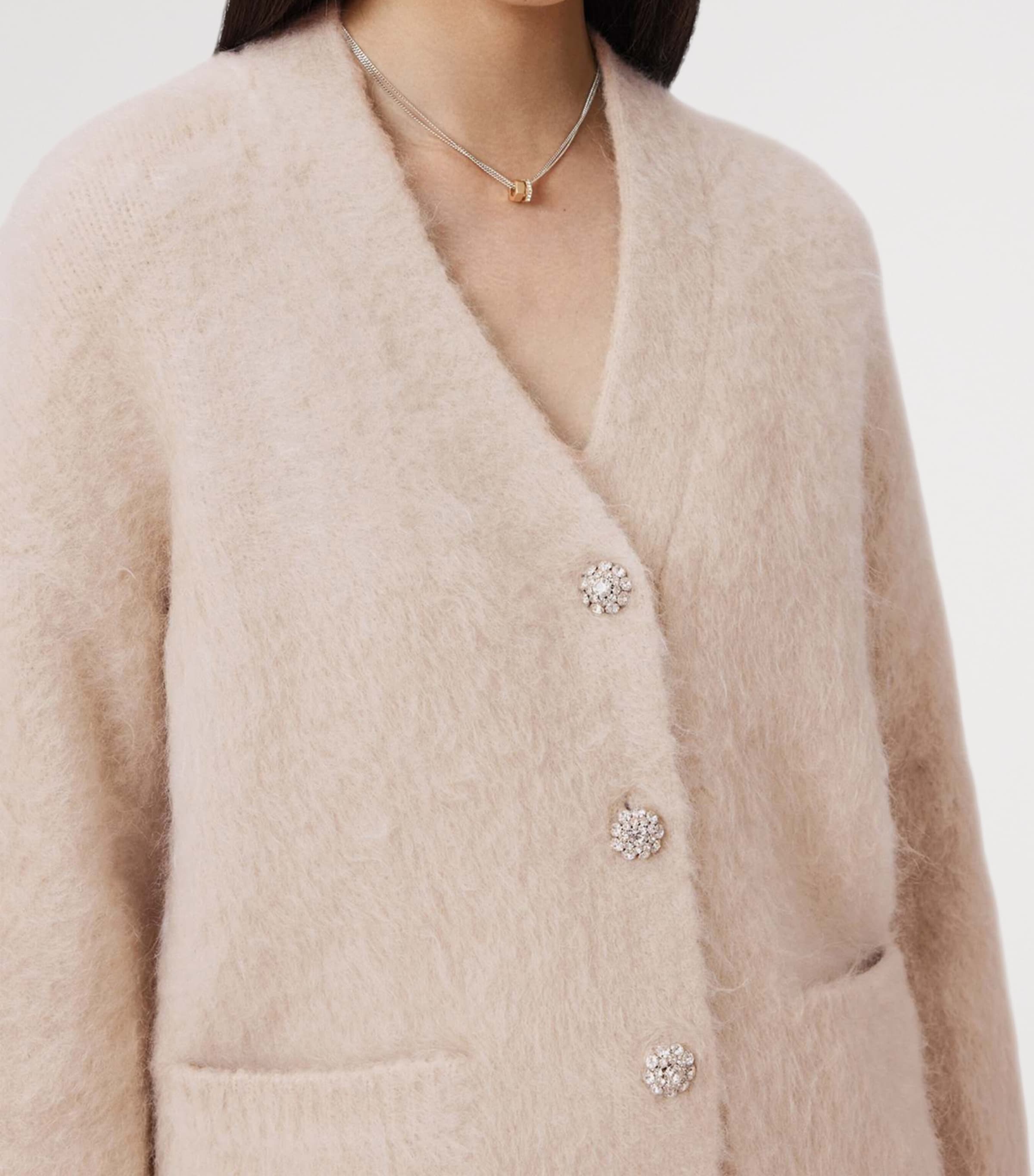 Brushed Rubi Cardigan PEARL WHITE Image 5