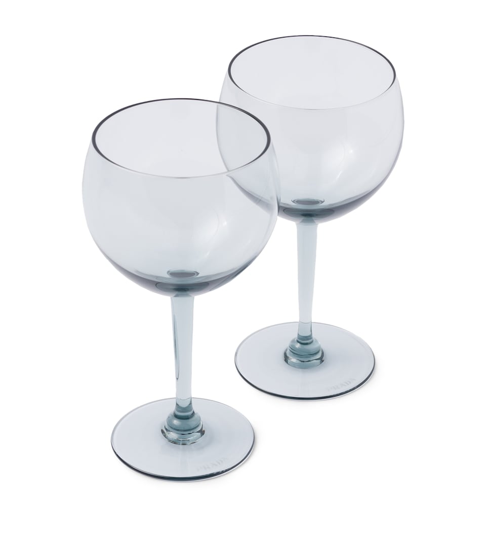 Prada New York Red Wine Glasses (Set of 2)