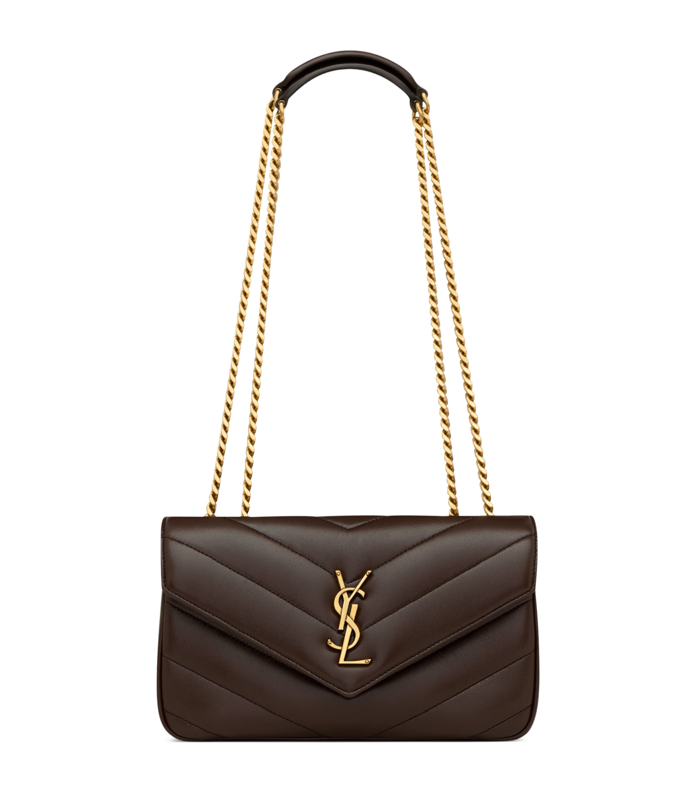 Saint Laurent Small Leather Loulou Shoulder Bag Image 1