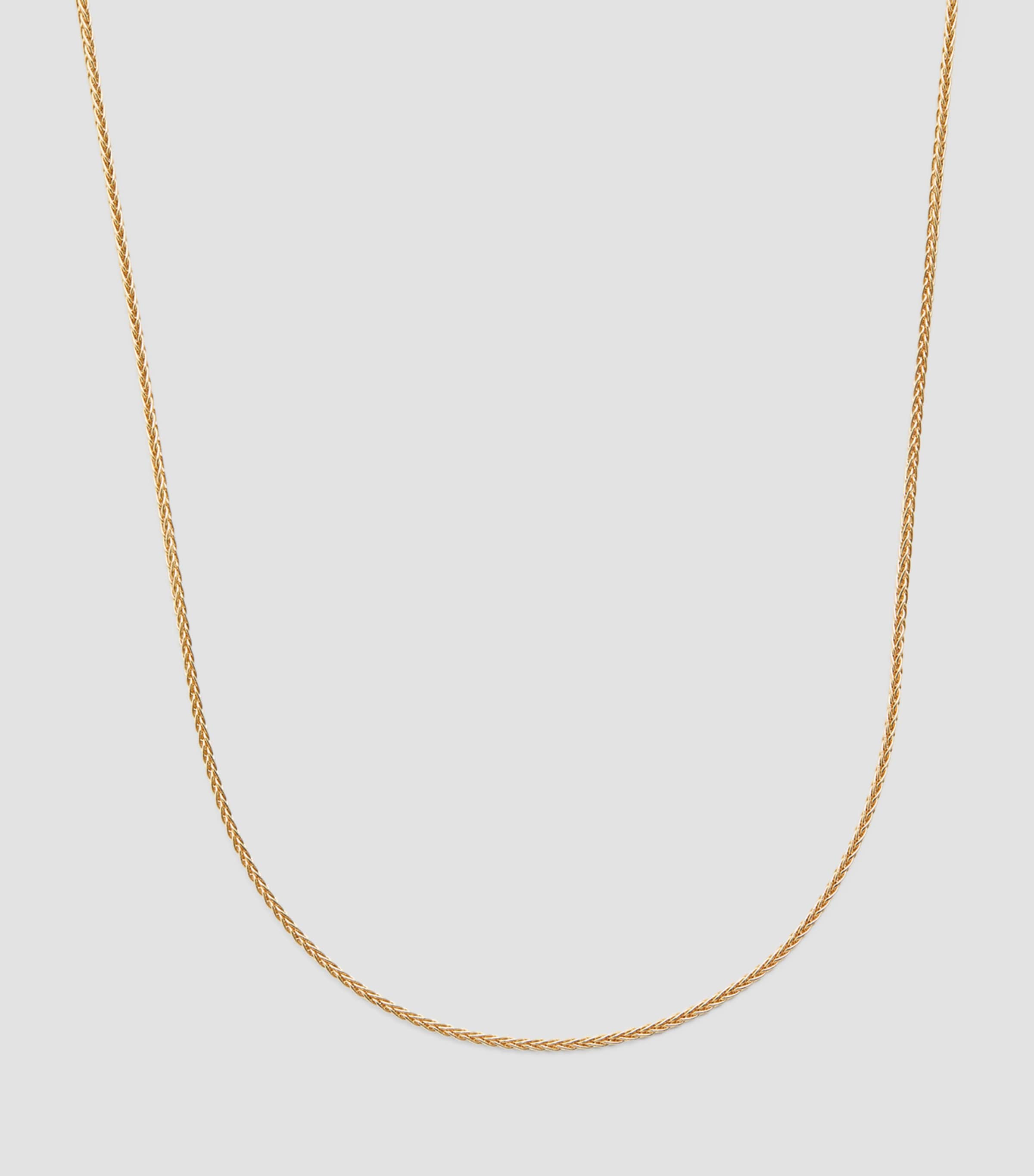 Yellow Gold Thin Wheat Chain YELLOW GOLD Image 2